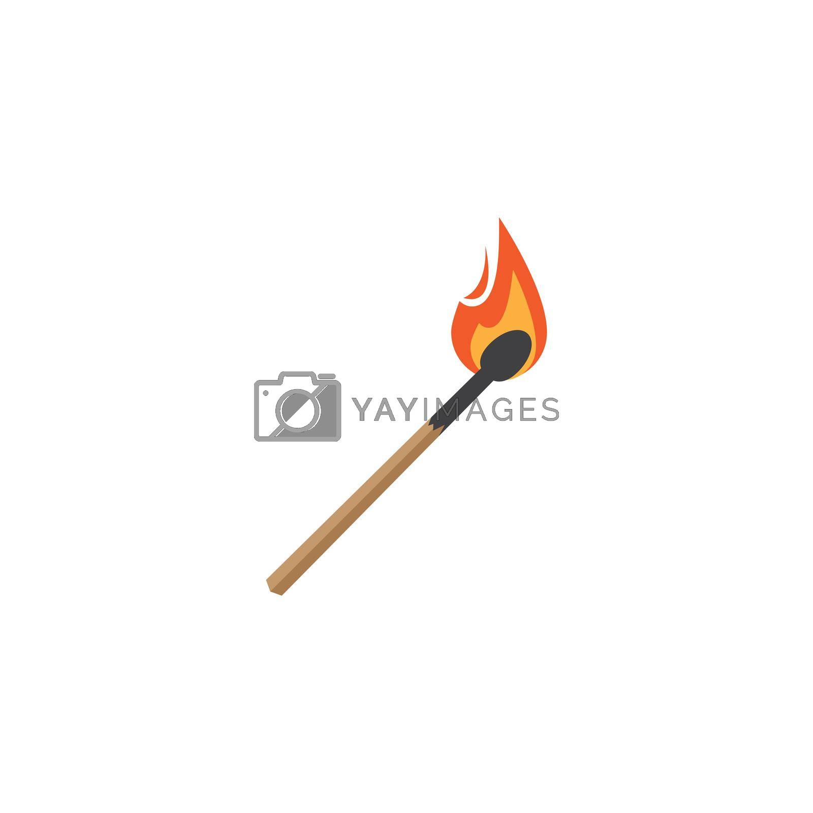 Royalty free image of Match burning illustration by awk
