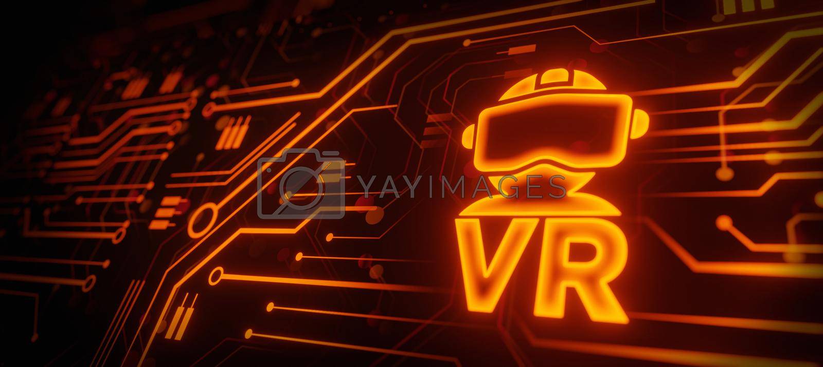 Metaverse Technology concept. Use VR virtual reality goggle and experiences of metaverse virtual world for business future.