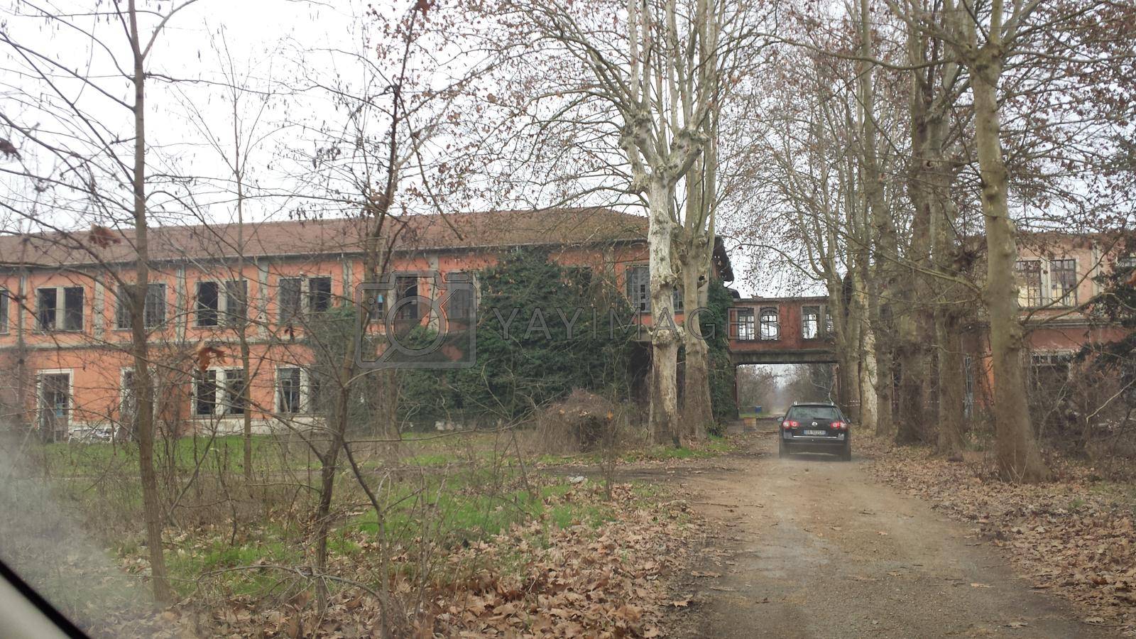 Royalty free image of old abandoned residential complex in Italy by tinofotografie