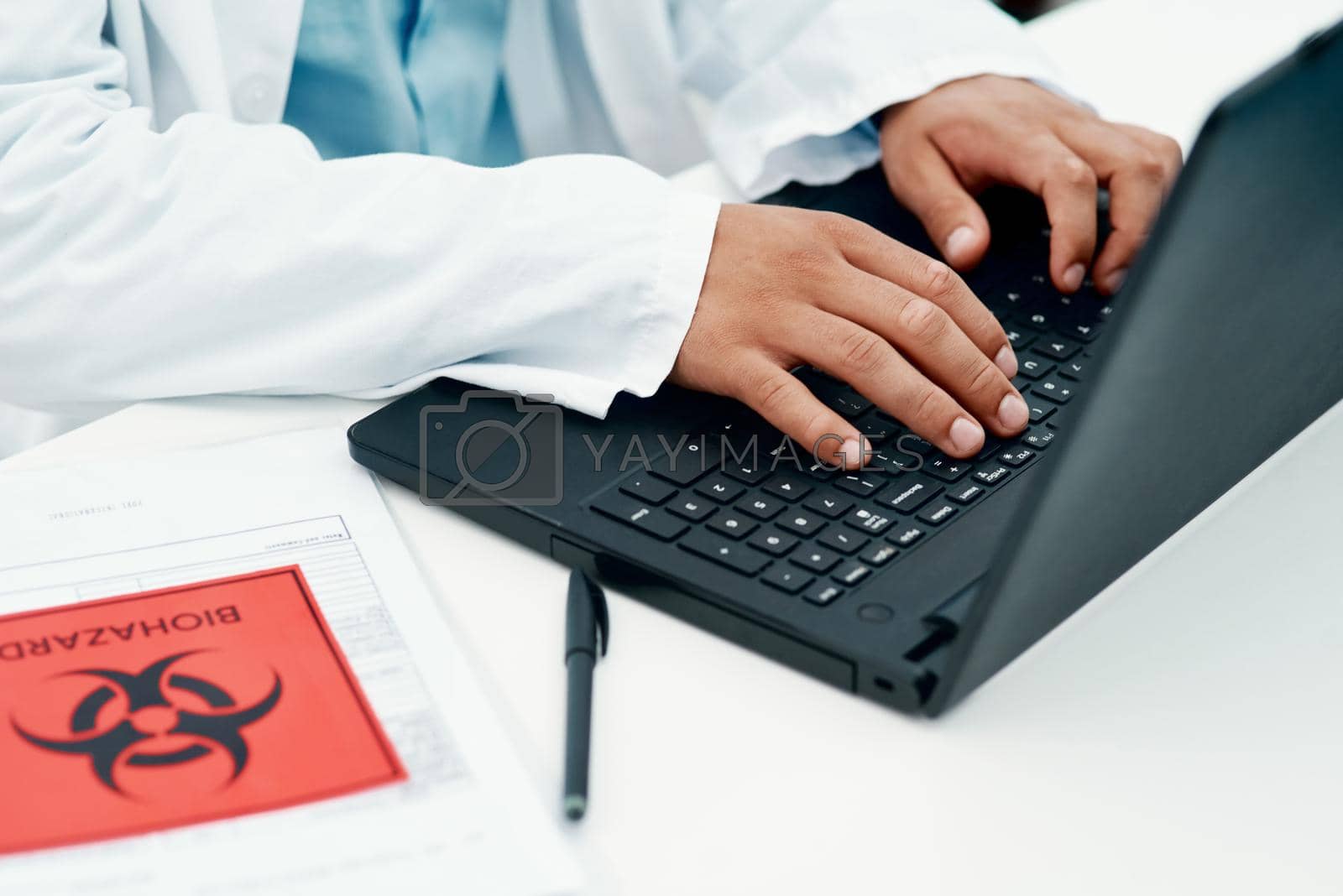 Royalty free image of Working tirelessly to find a cure for coronavirus by YuriArcurs