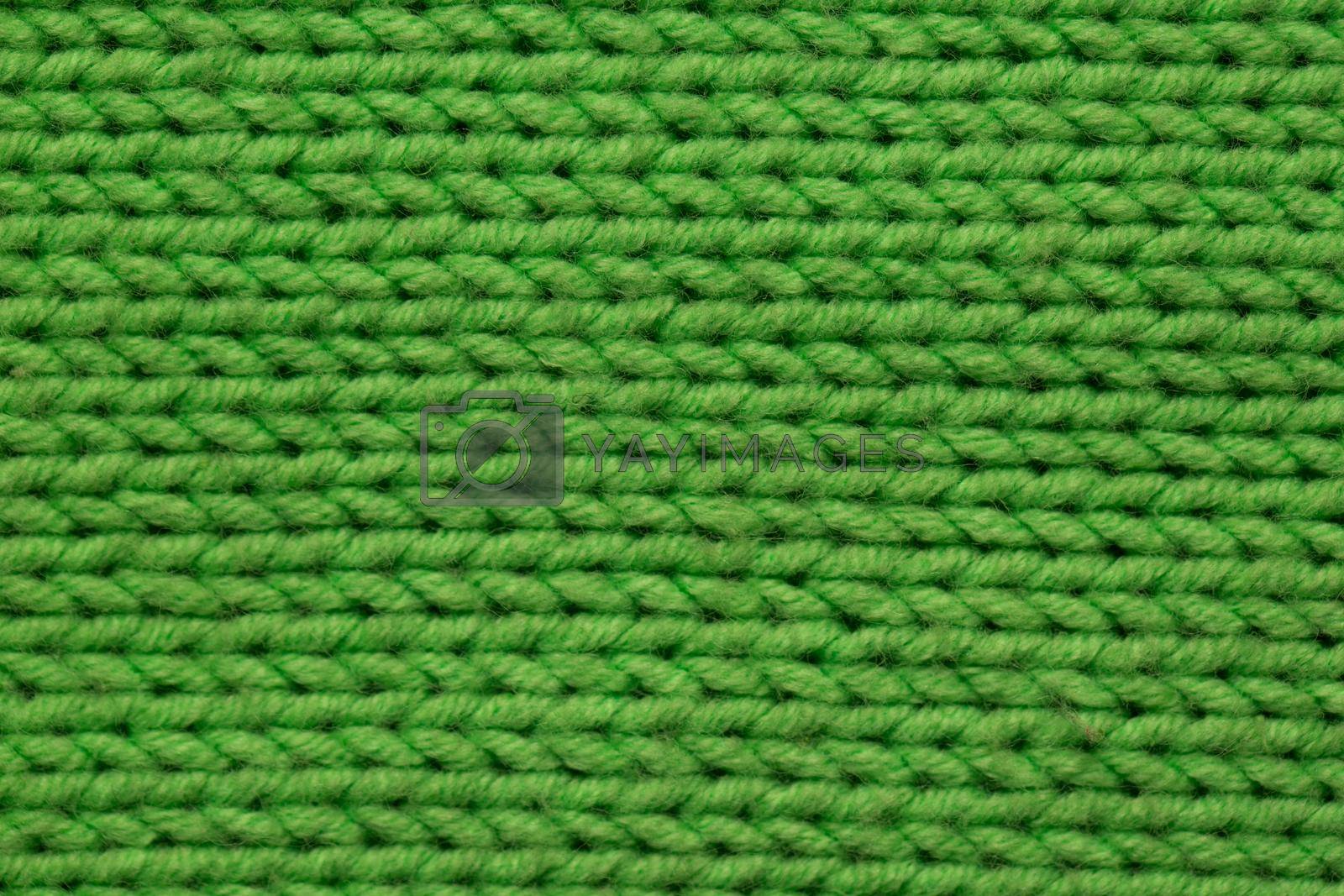 knitted fabric background texture green