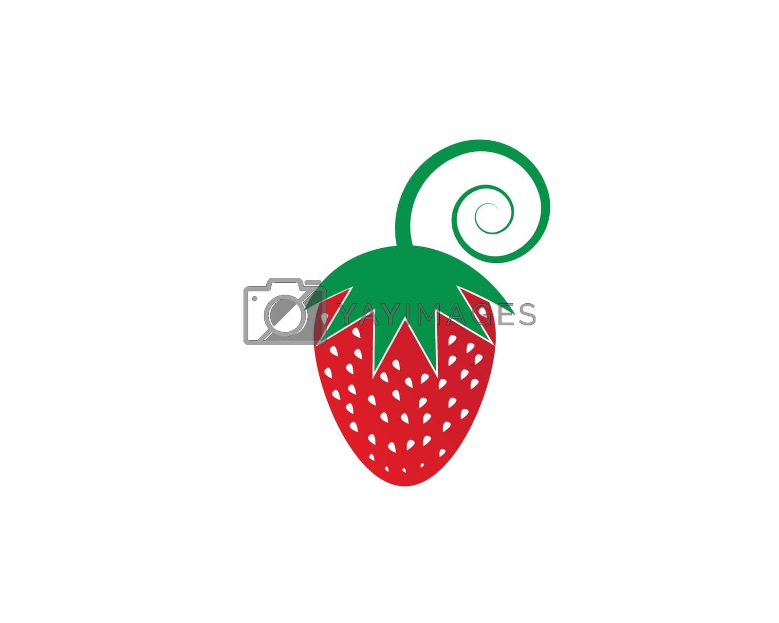 Royalty free image of strawberry logo by awk