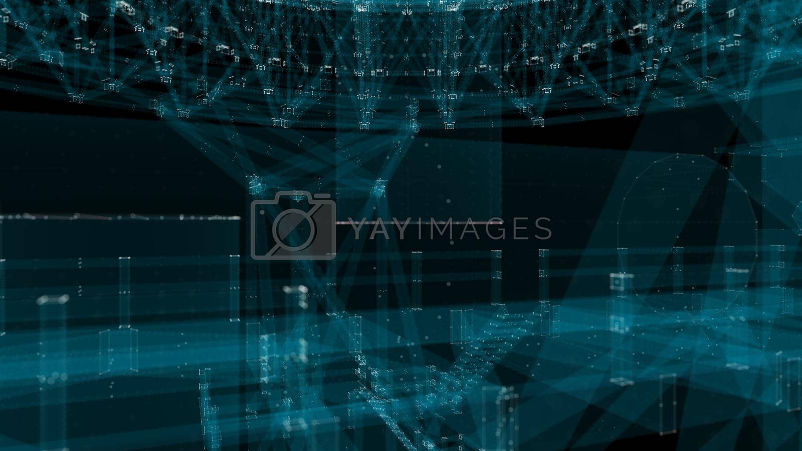 Royalty free image of Abstract technology particles mesh background by cherezoff