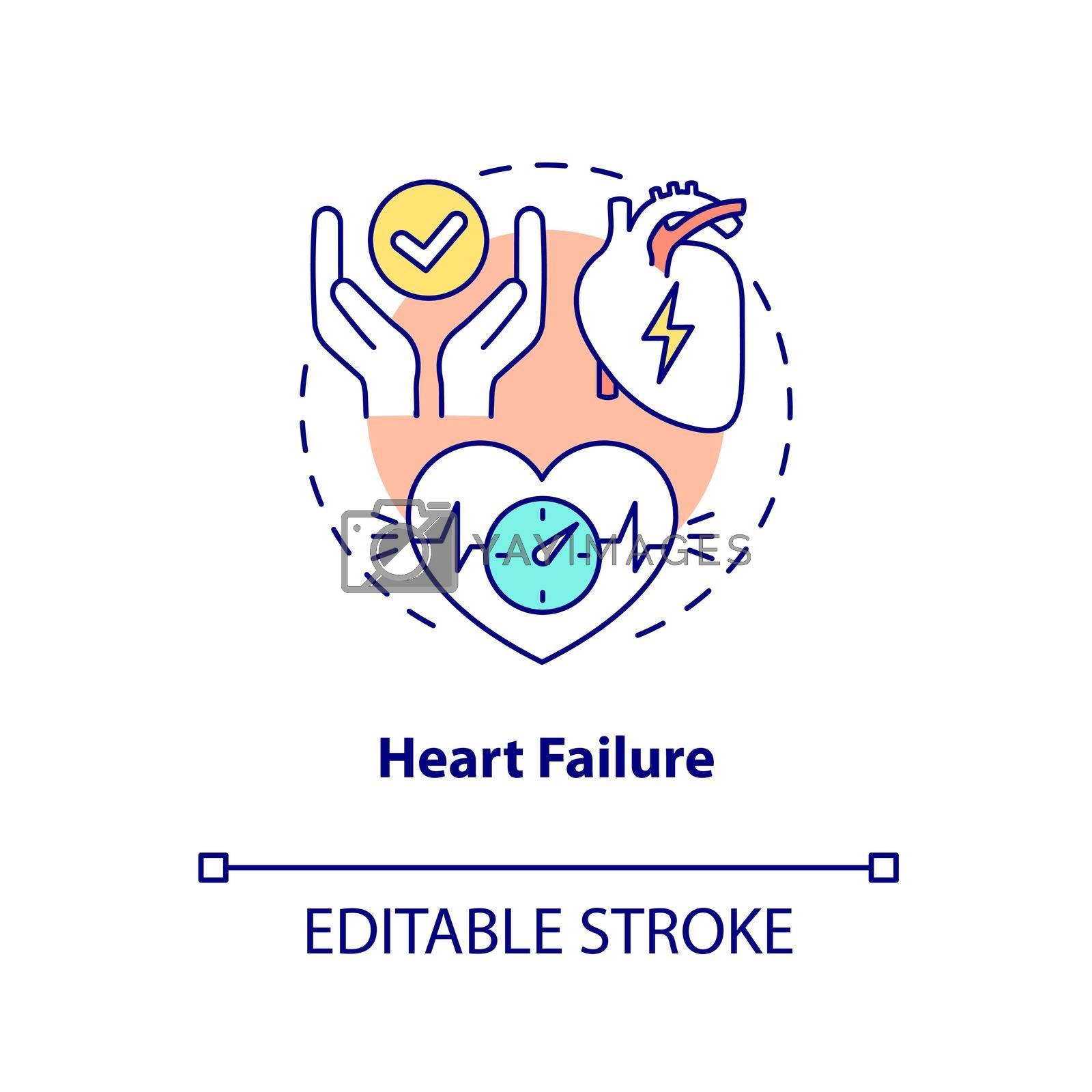 Royalty free image of Heart failure concept icon by bsd