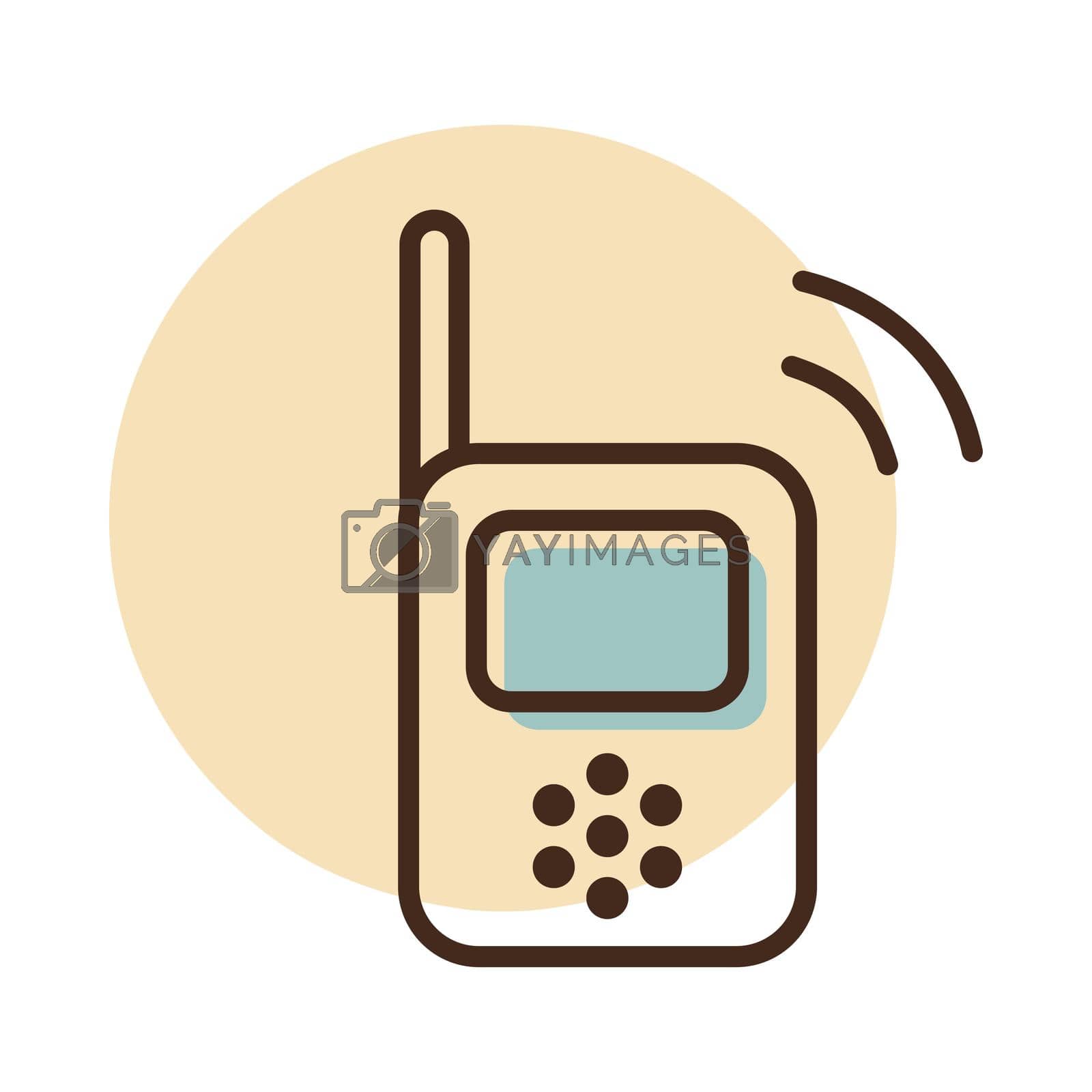 Baby radio monitor vector icon. Graph symbol for children and newborn babies web site and apps design, logo, app, UI