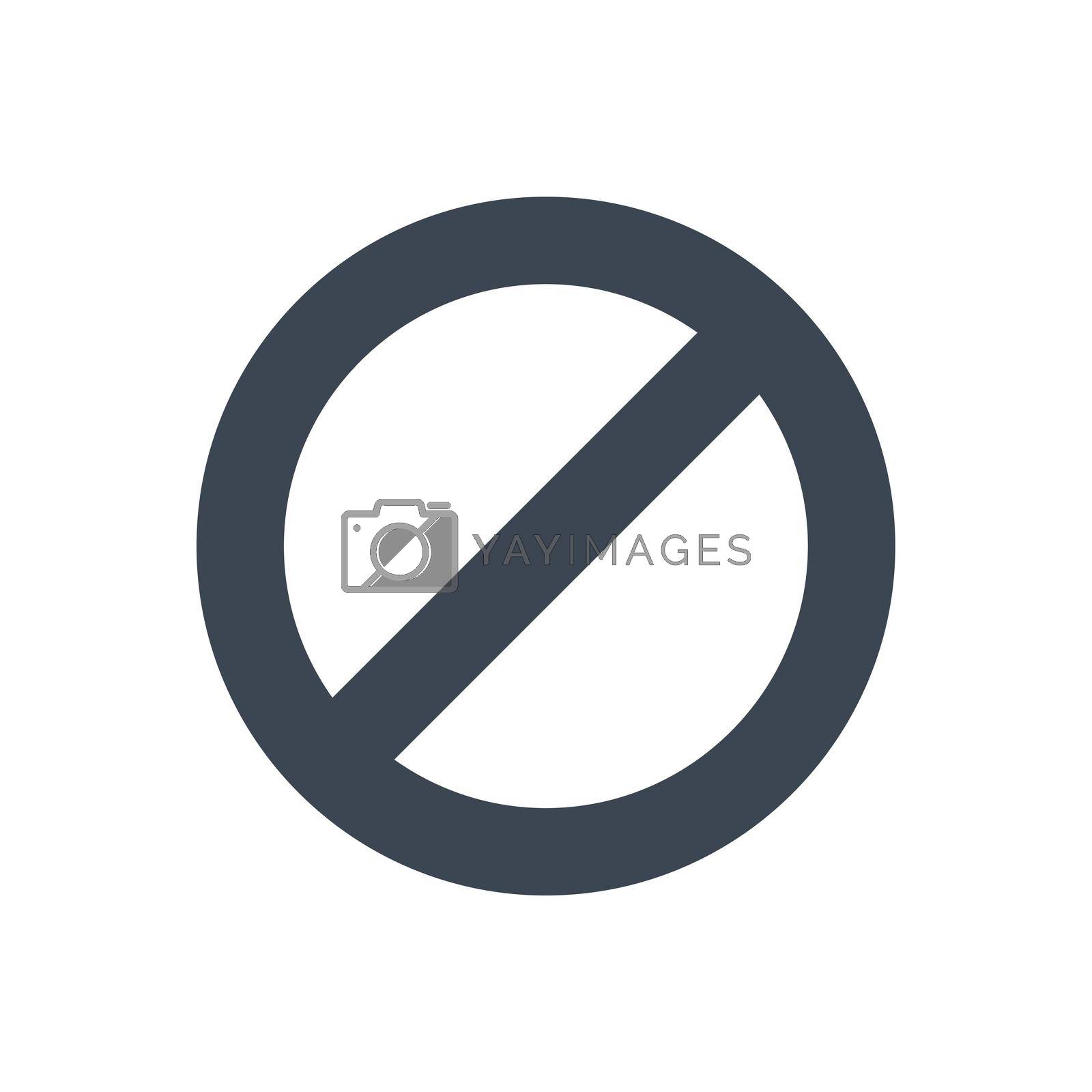 Royalty free image of Ban sign related vector glyph icon by smoki