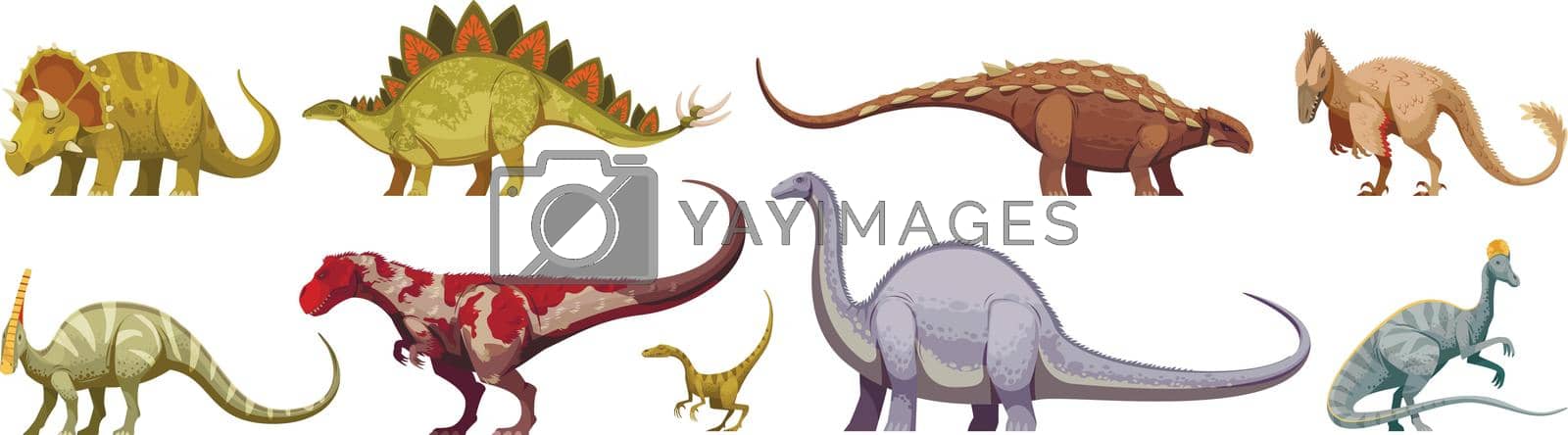 Royalty free image of Dinosaurs Cartoon Set by mstjahanara