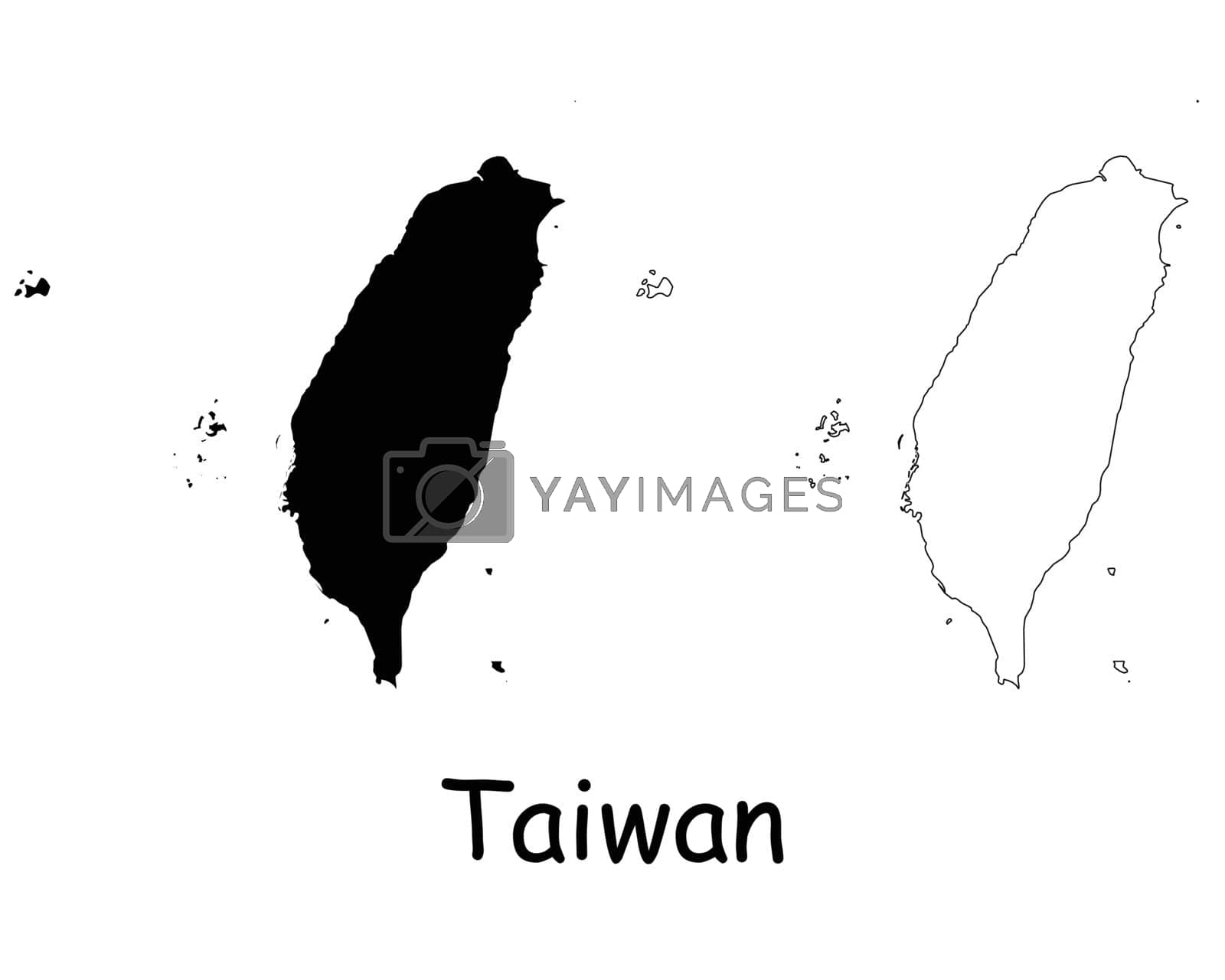 Royalty free image of Taiwan Map by xileodesigns