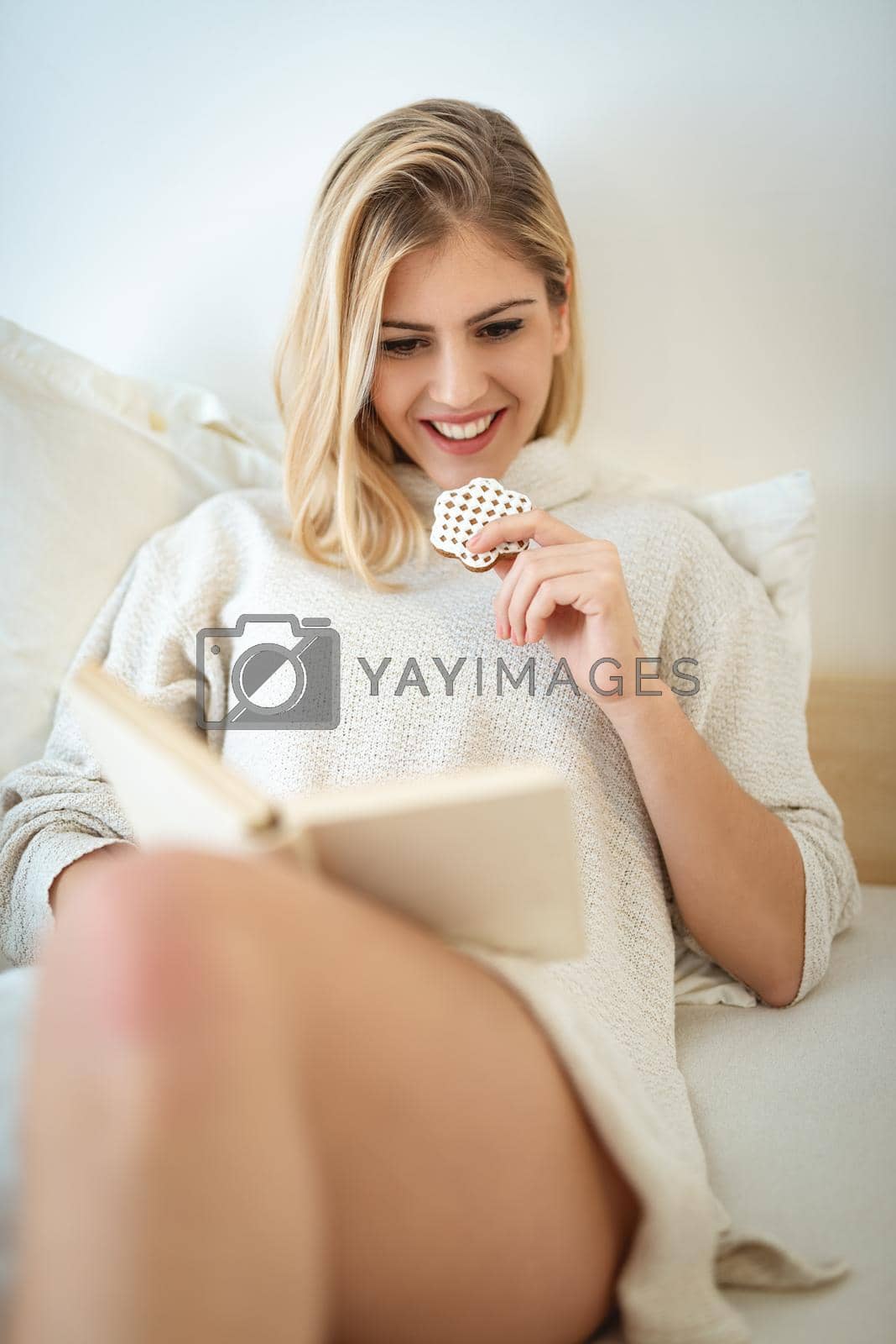 Royalty free image of Tucking Into A Good Novel by MilanMarkovic78