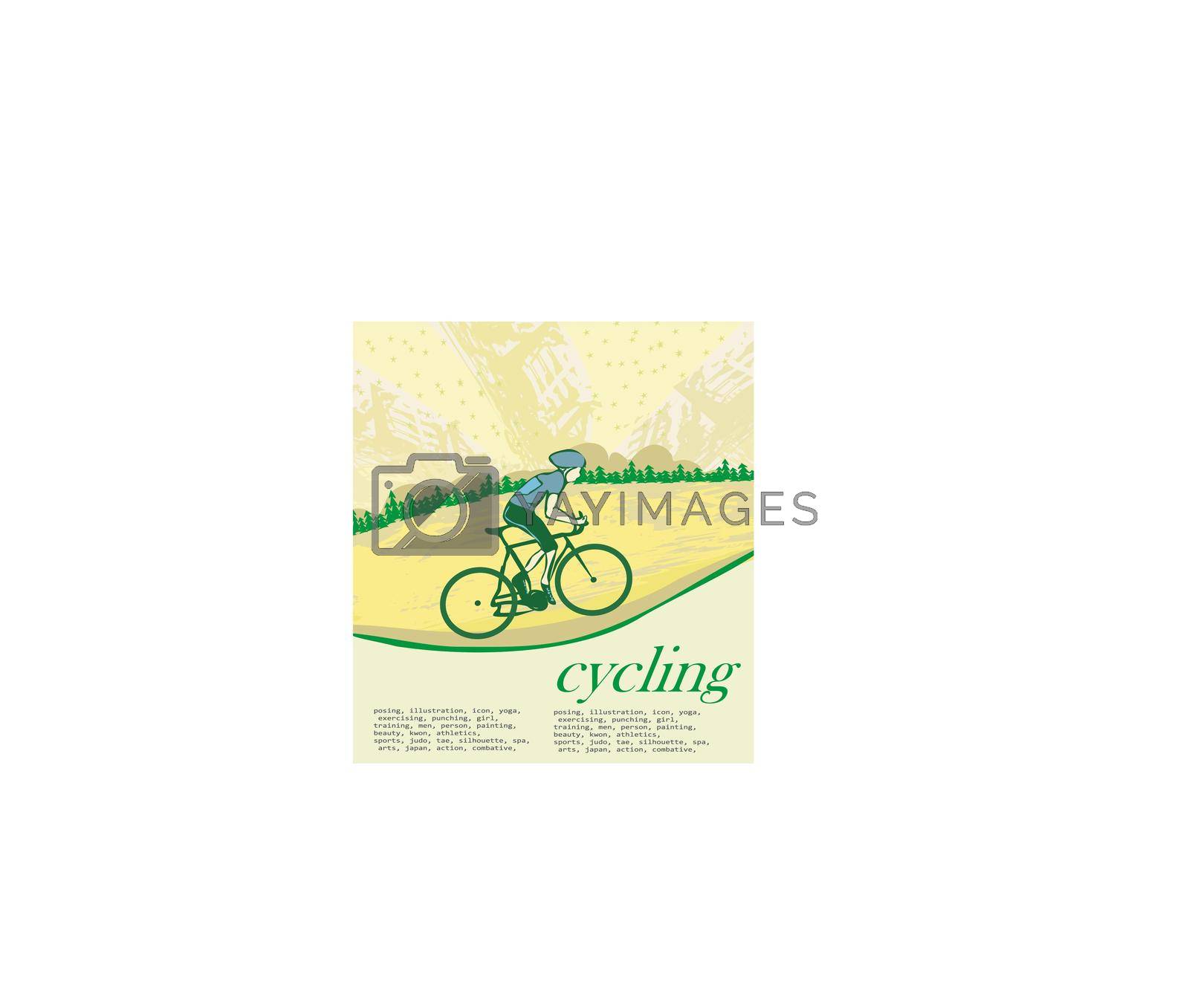 Royalty free image of i love cycling banner by JackyBrown