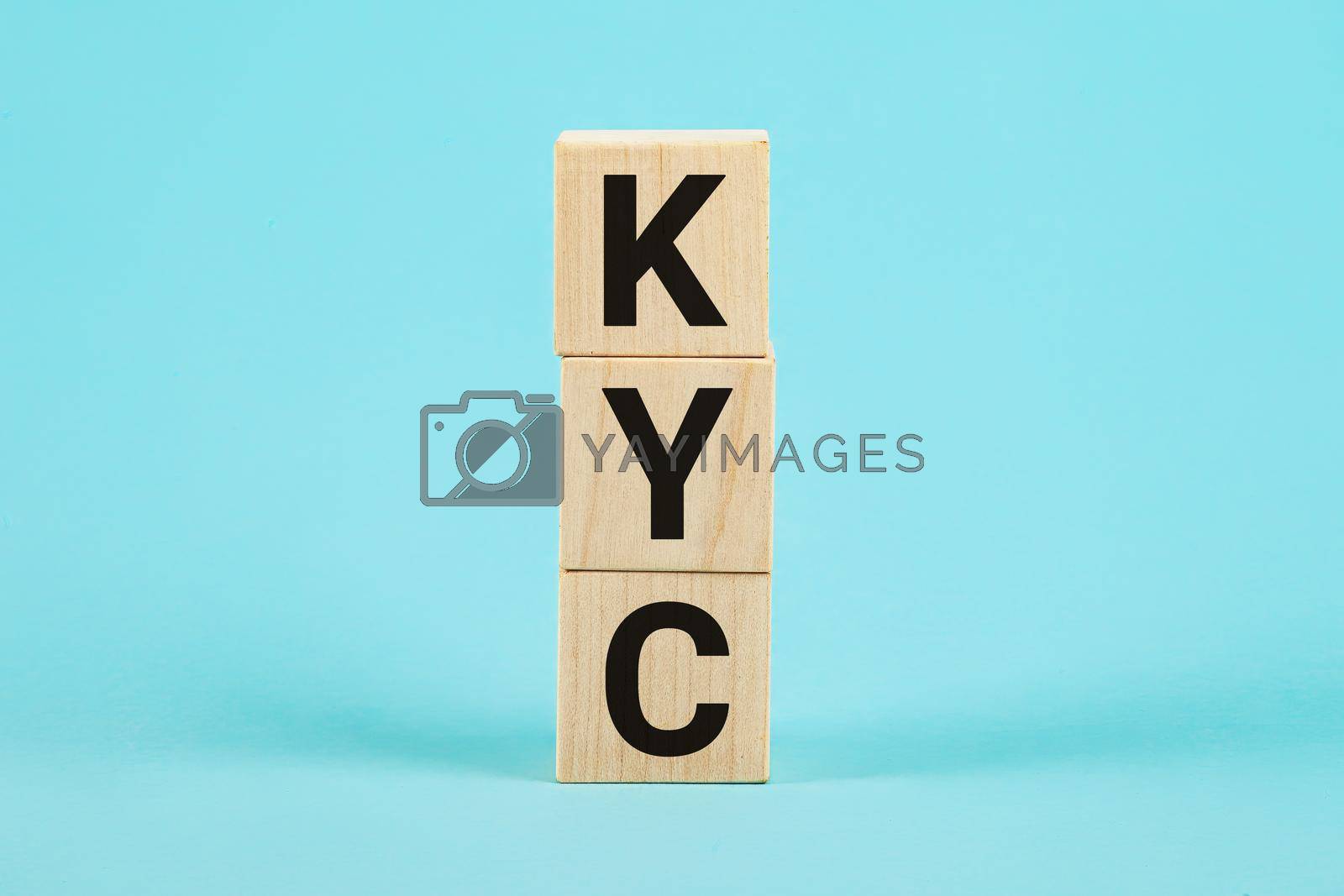 Royalty free image of KYC - Know Your Customer. Wooden blocks with text KYC. You can use in business, finance , marketing and other concepts. Business photo showcasing Marketing creating a poll improve product or brand by ViShark