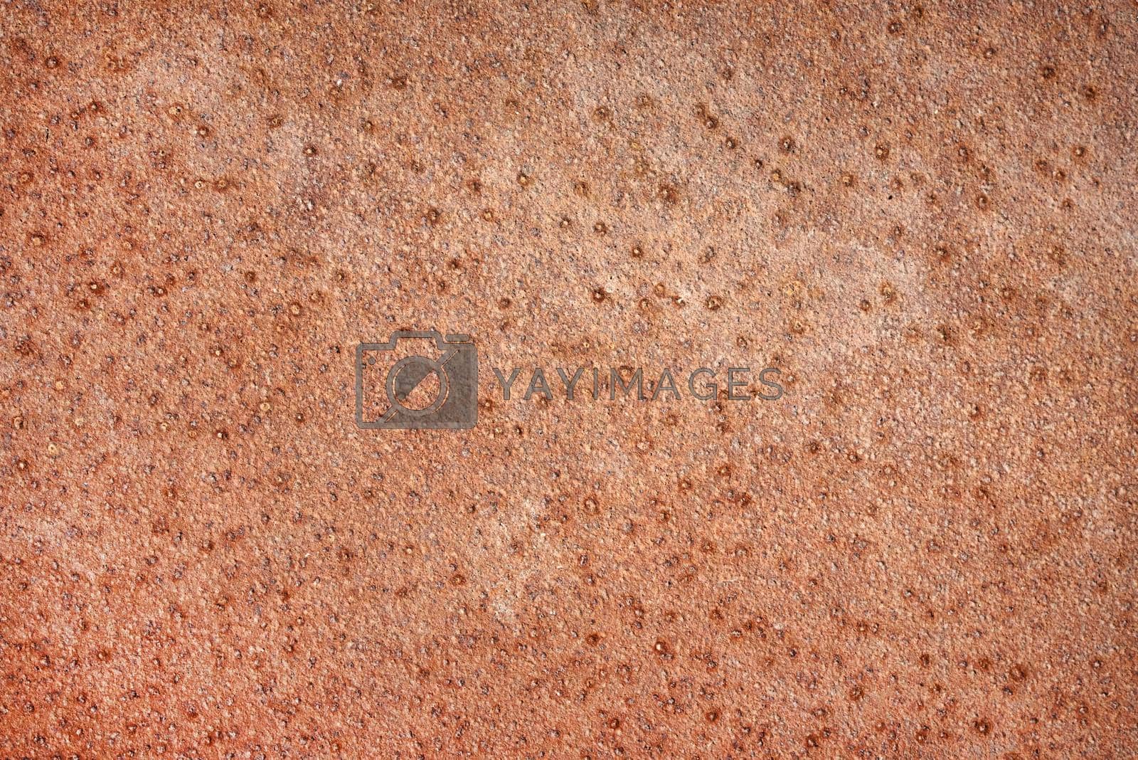 Old metal rusty texture. Brown abstract grunge iron background