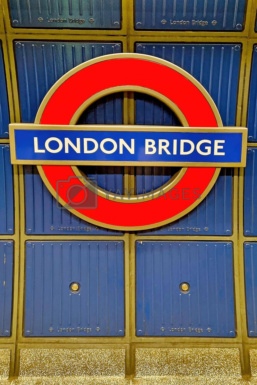 London, United Kingdom, February 4, 2022: a sign indicating the underground station in London