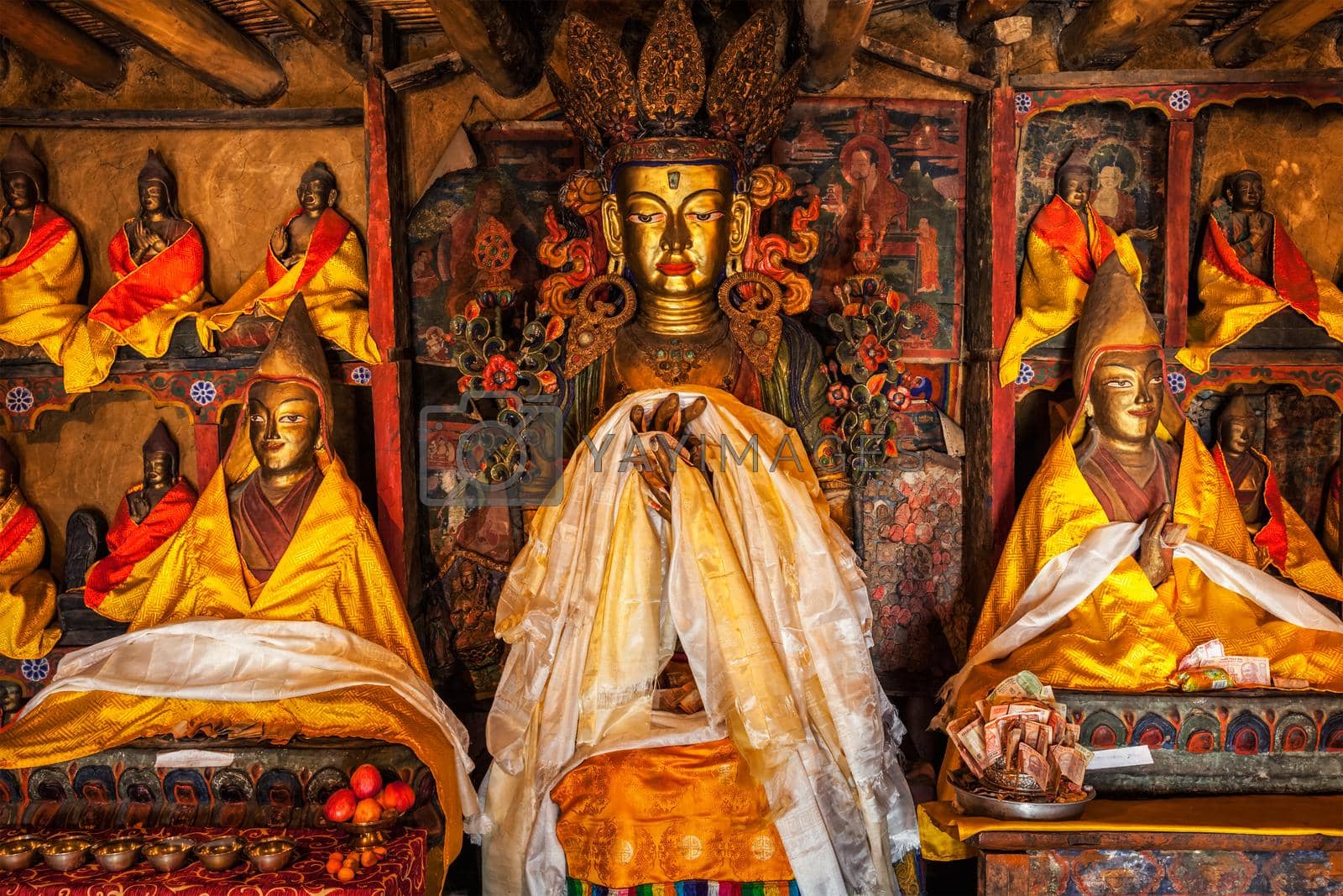 Royalty free image of Maitreya Buddha statue by dimol