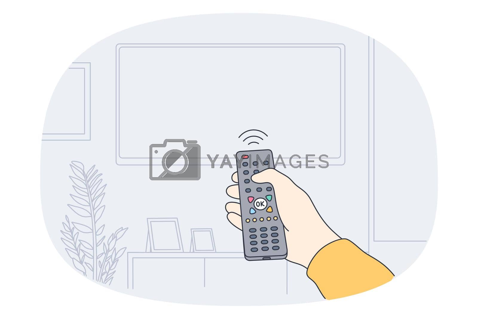 Royalty free image of Remote control and entertainment concept by VECTORIUM