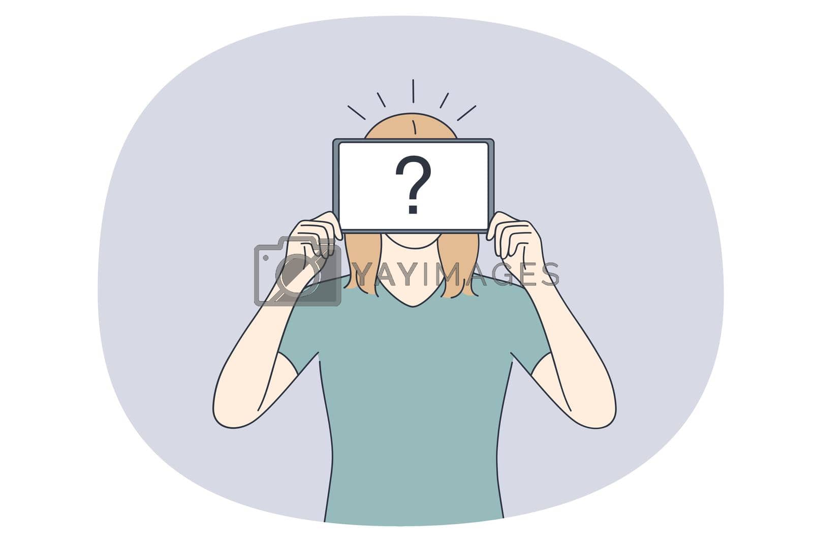 Royalty free image of Question Asking and doubt concept by VECTORIUM