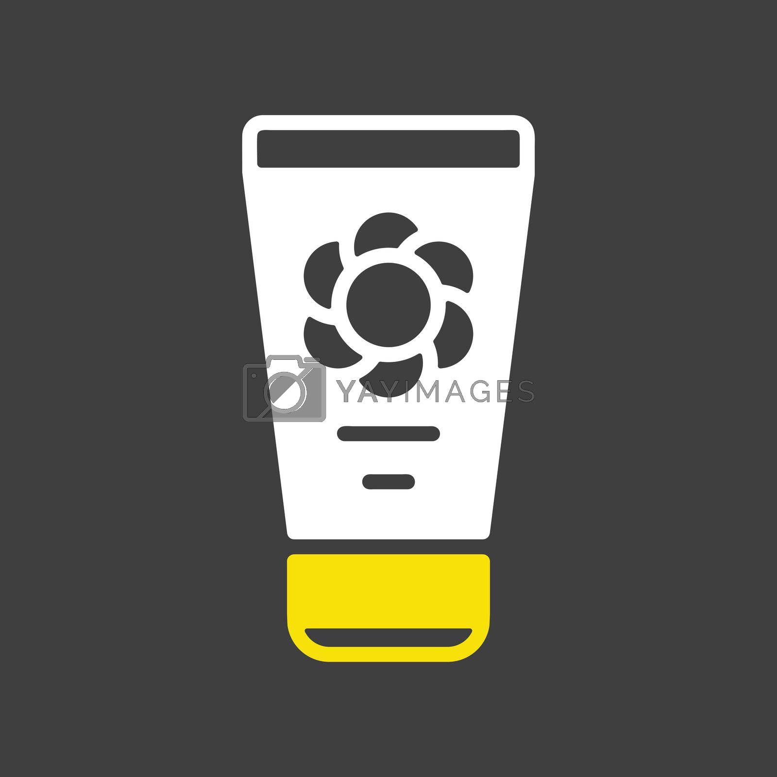 Baby cream moisturizer vector glyph icon. Graph symbol for children and newborn babies web site and apps design, logo, app, UI