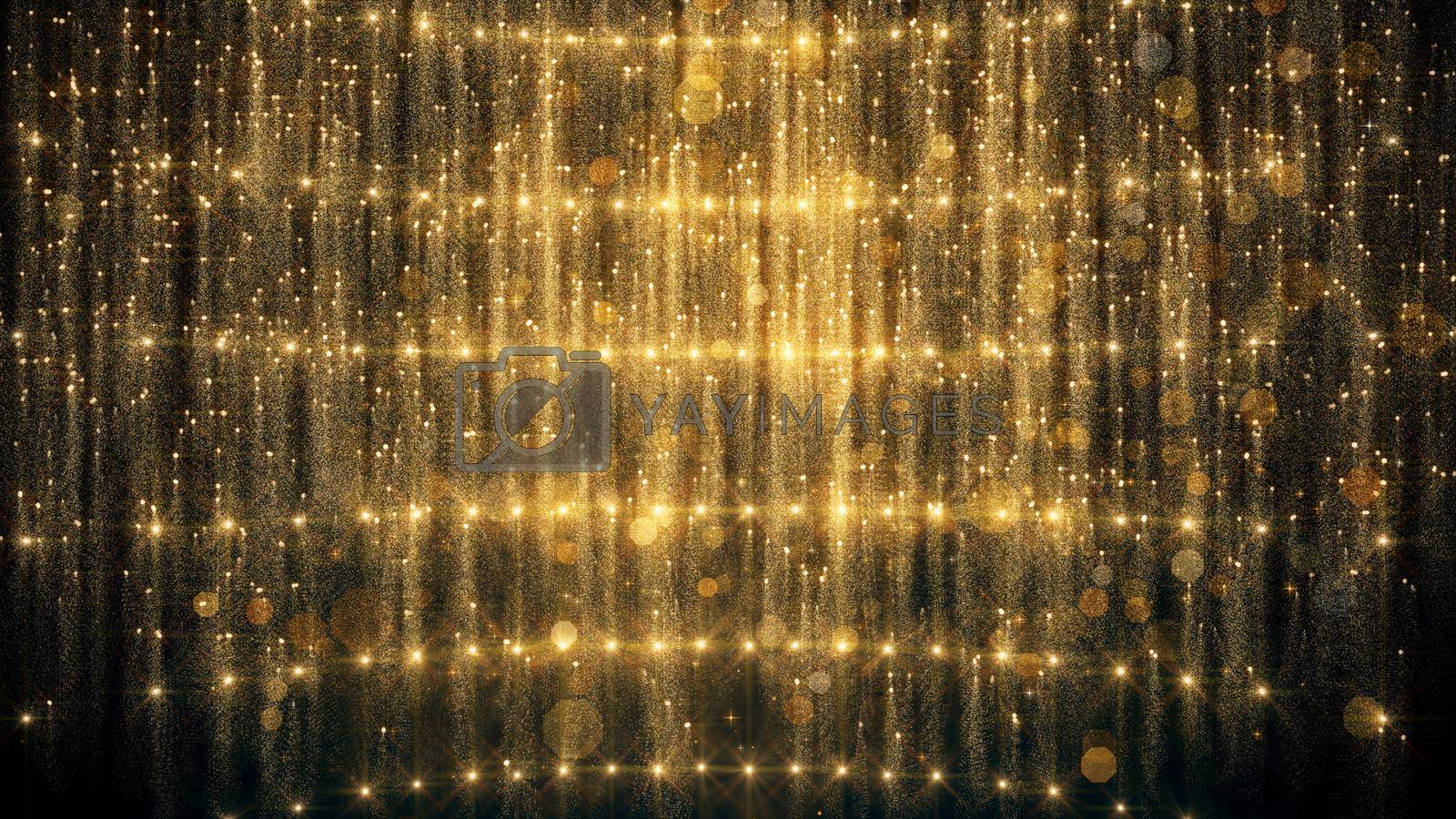Royalty free image of Gold Glitter And Reflection Lights by urzine