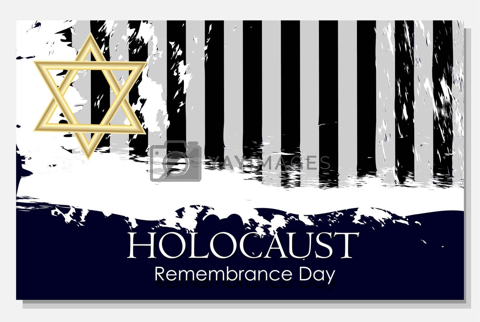 Royalty free image of Template for Holocaust Remembrance Day. International Day of Remembrance for Victims. Holocaust Remembrance Day. Vector illustration by annatarankova