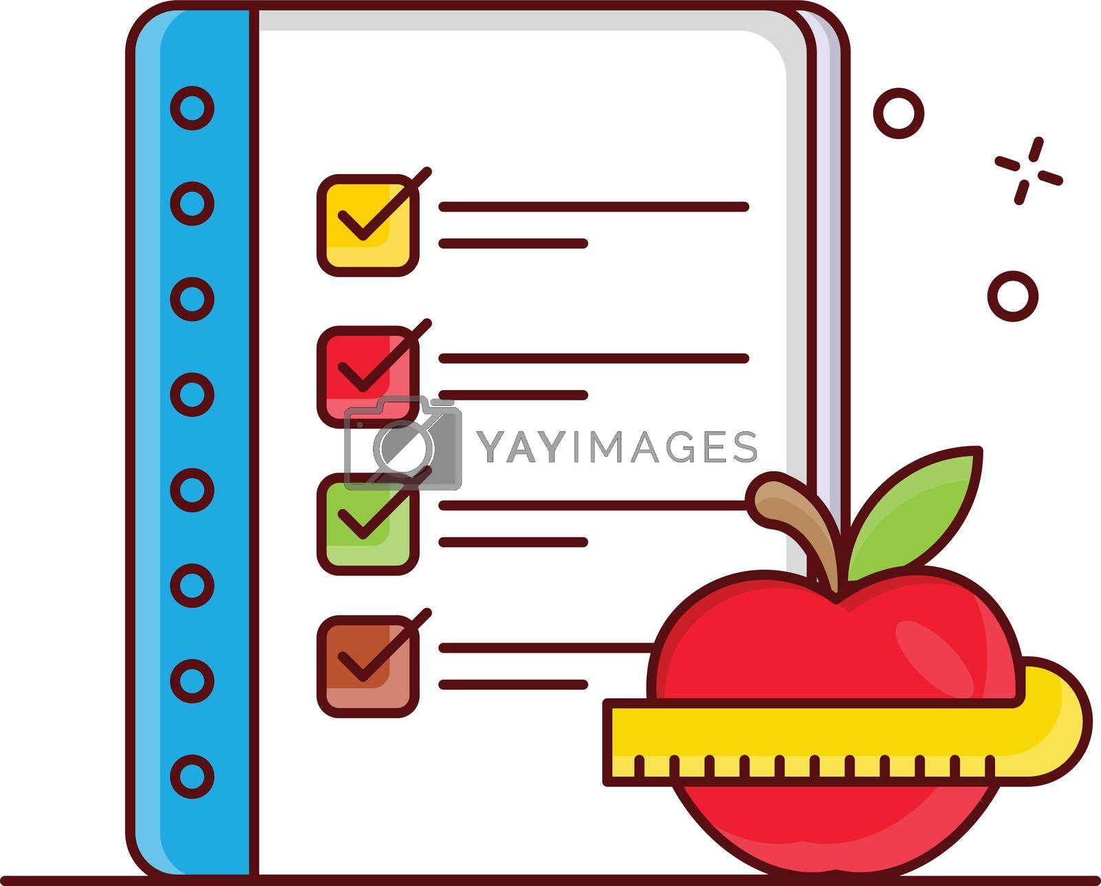 Royalty free image of diet list by FlaticonsDesign