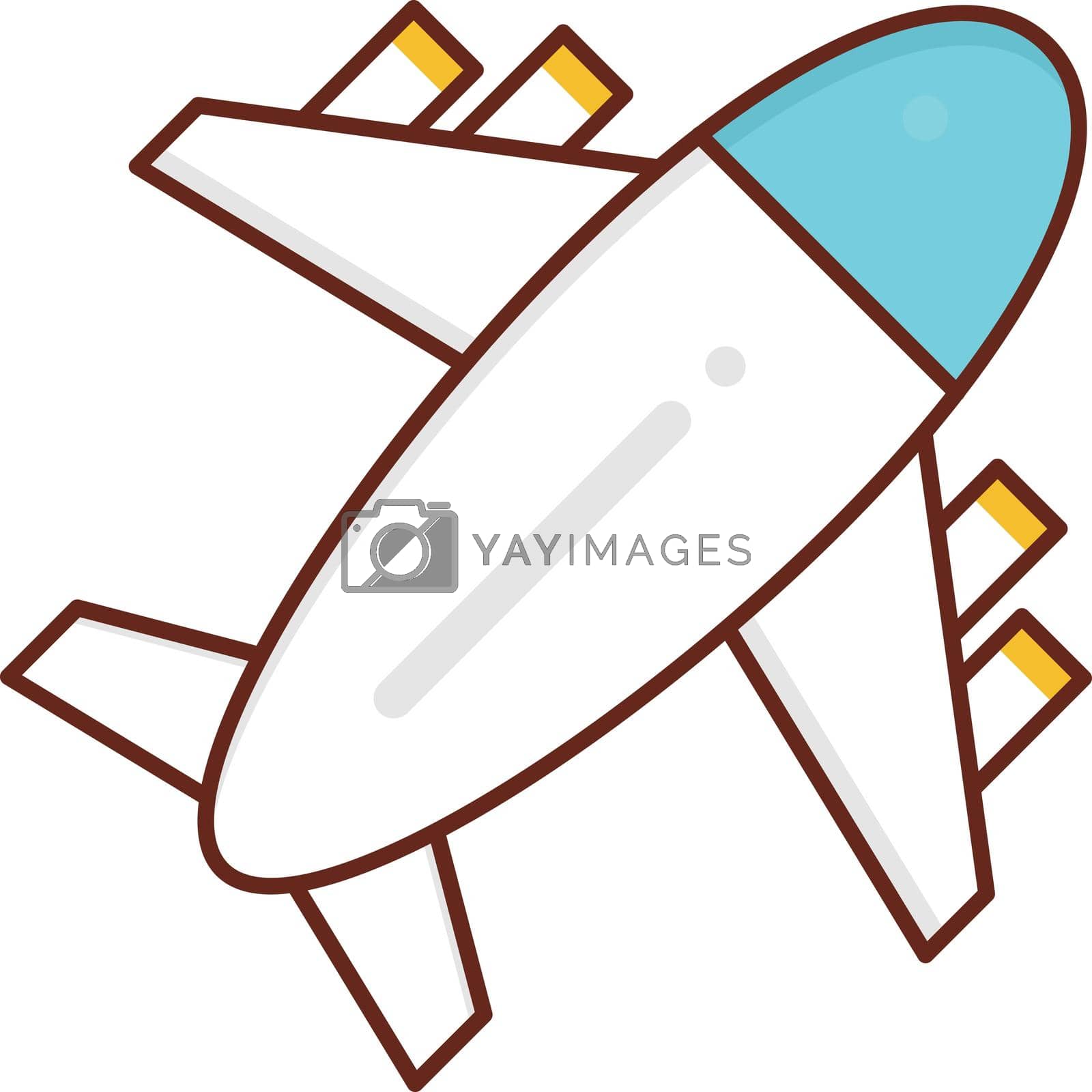 Royalty free image of airplane by FlaticonsDesign