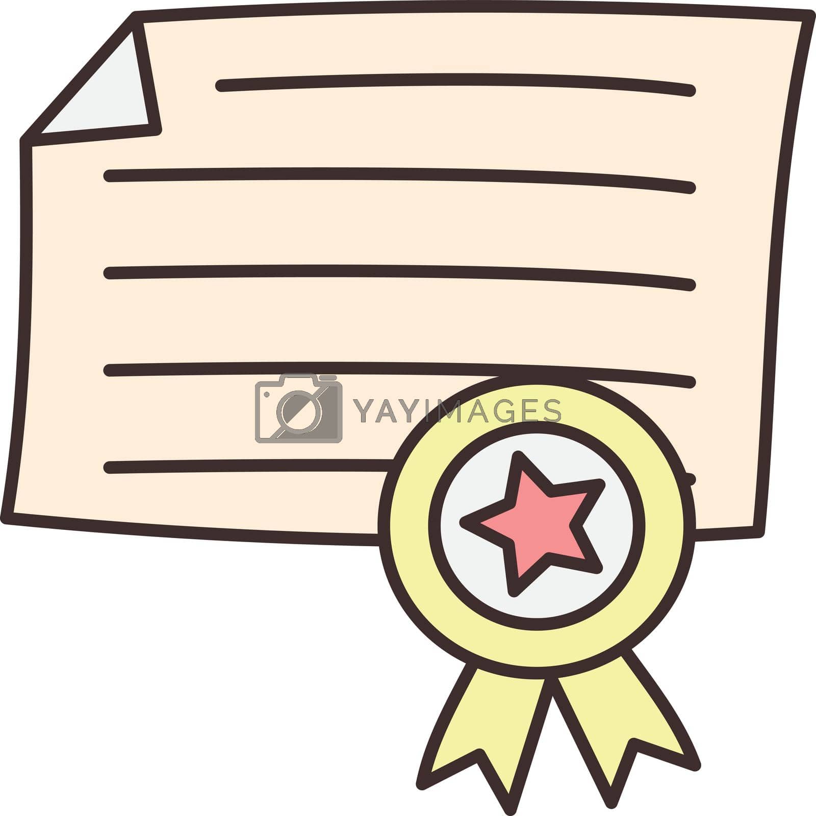 Royalty free image of certificate by FlaticonsDesign