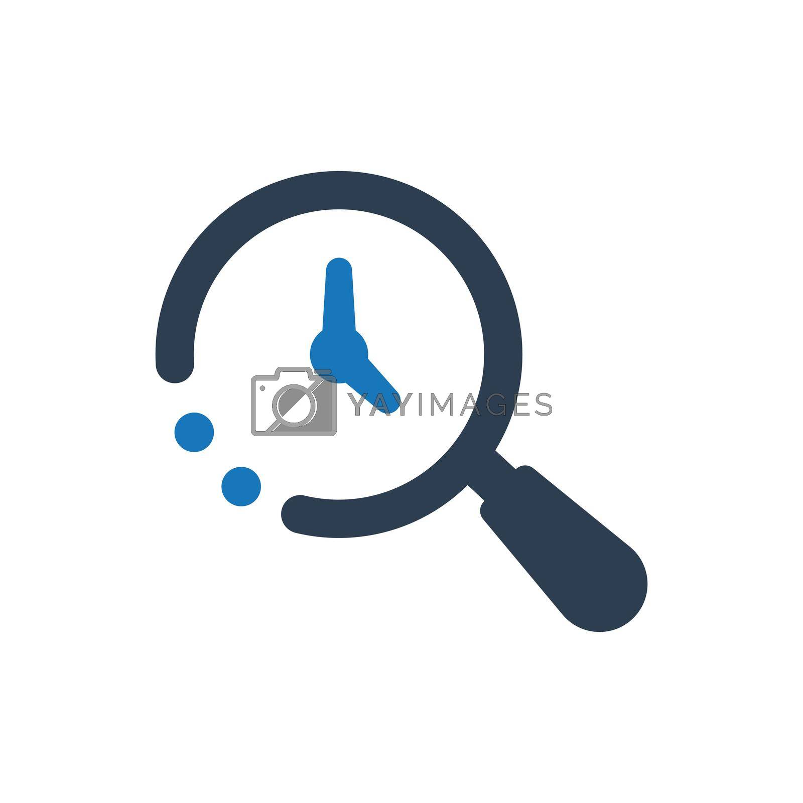 Royalty free image of Time, History Search icon. Meticulously designed vector EPS file. by delwar018