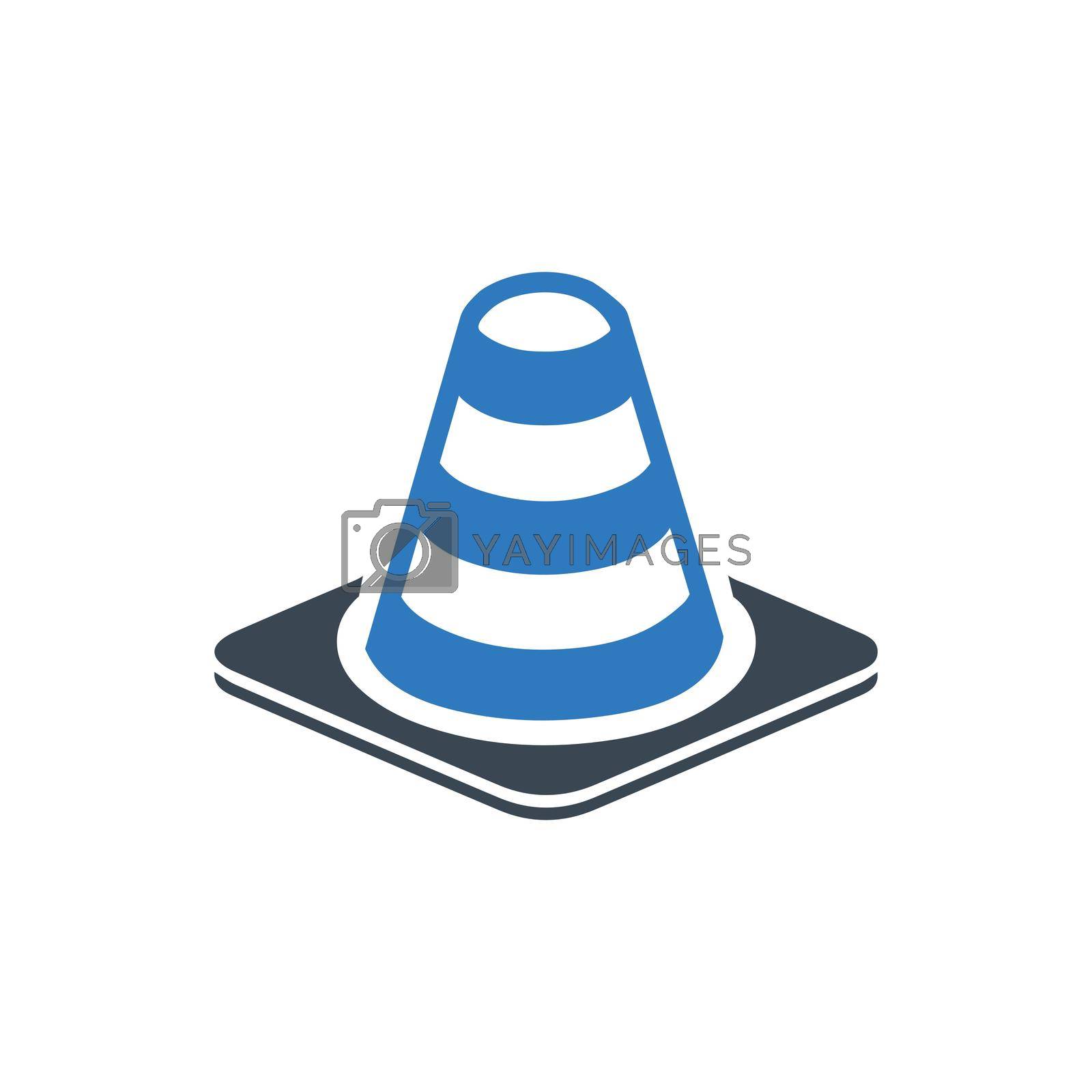 Royalty free image of Traffic Cone Icon by delwar018