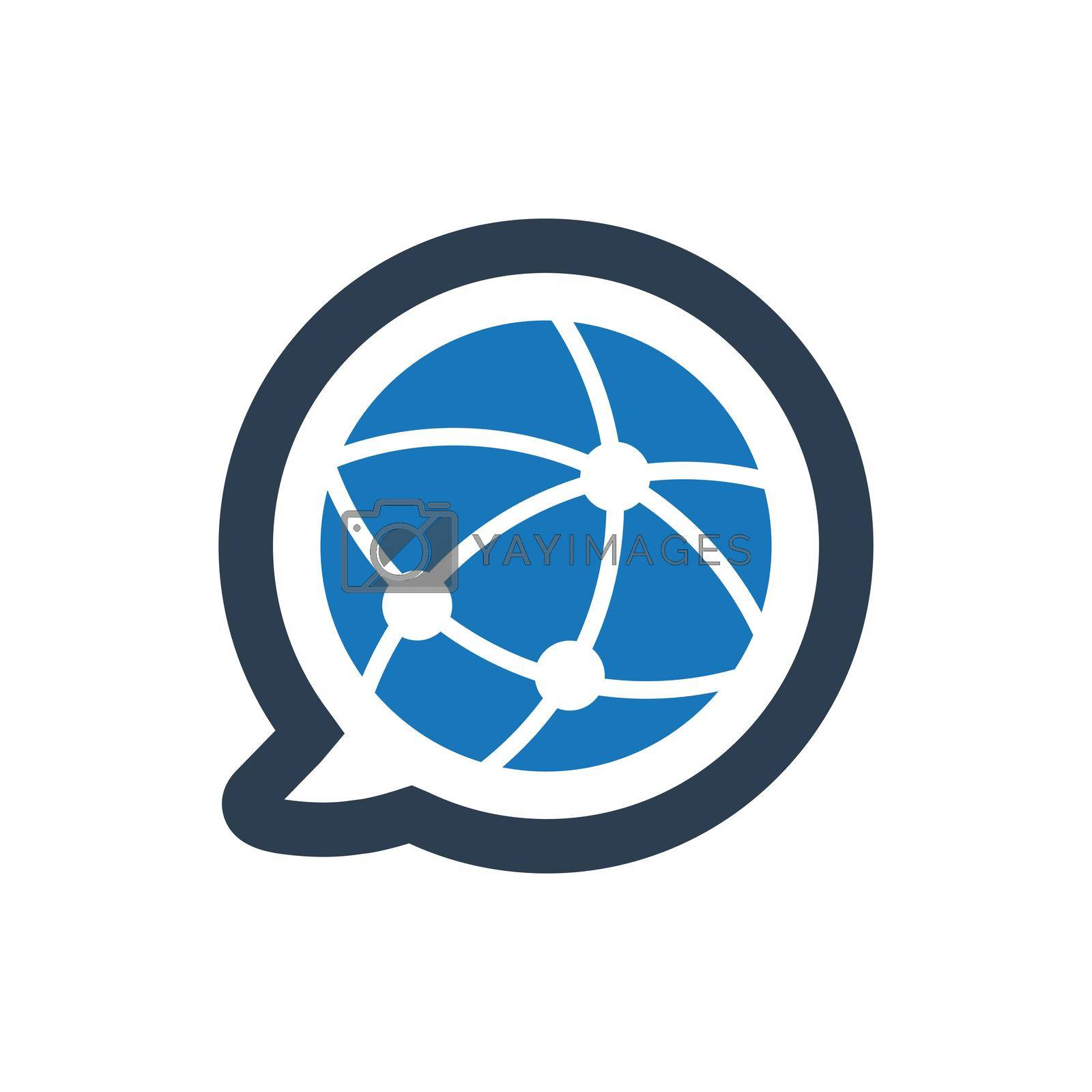 Royalty free image of Global Communication / Communication icon. Meticulously designed vector EPS file. by delwar018