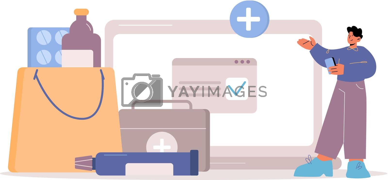 Royalty free image of Telemedicine and online pharmacy concept by vectorart