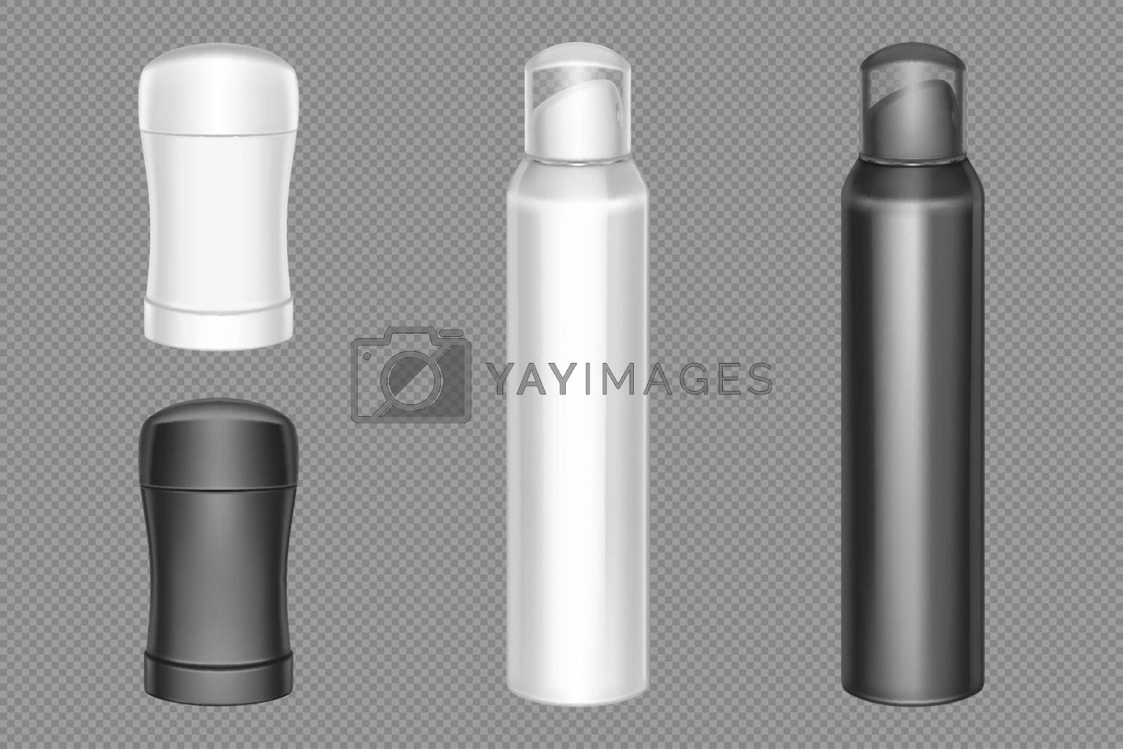 Royalty free image of Spray and deodorant stick packaging mockup by vectorart
