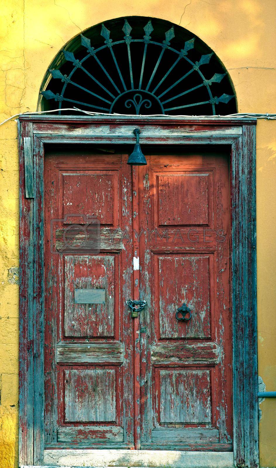 Royalty free image of An old rustic door. A rustic door. by YuriArcurs