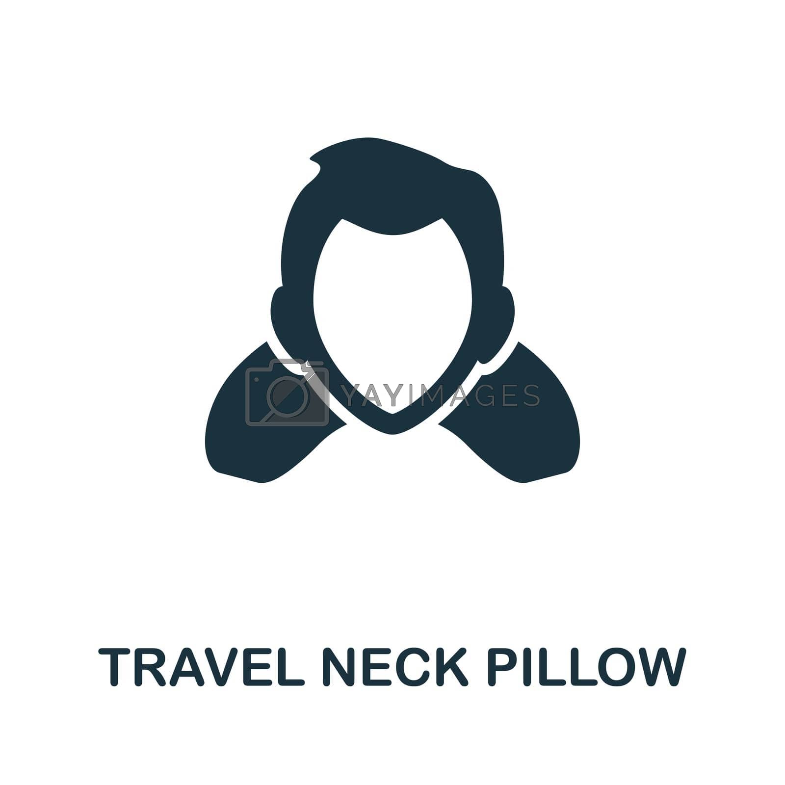 Travel Neck Pillow icon. Simple line element travel neck pillow symbol for templates, web design and infographics.
