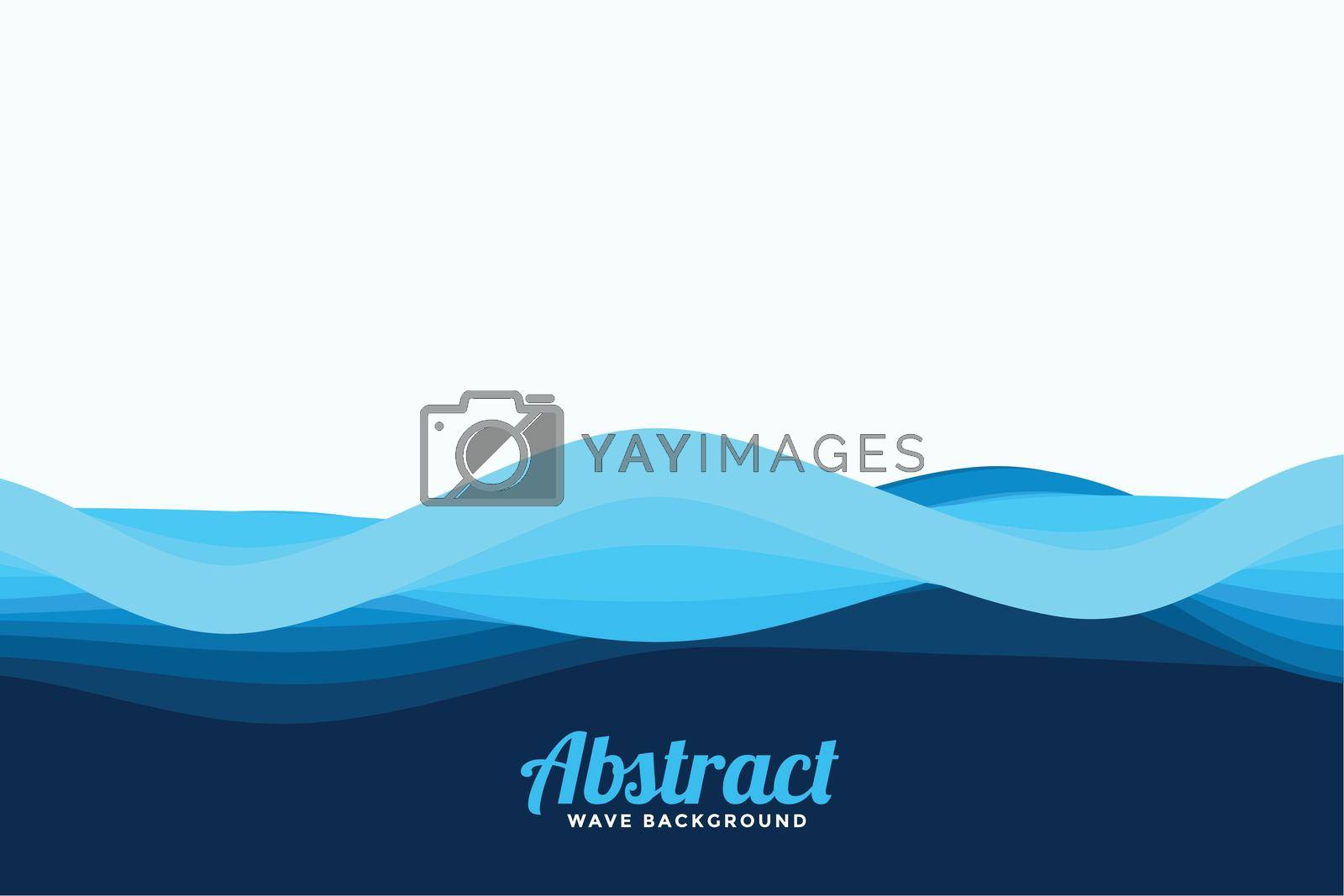 abstract blue waves style background
