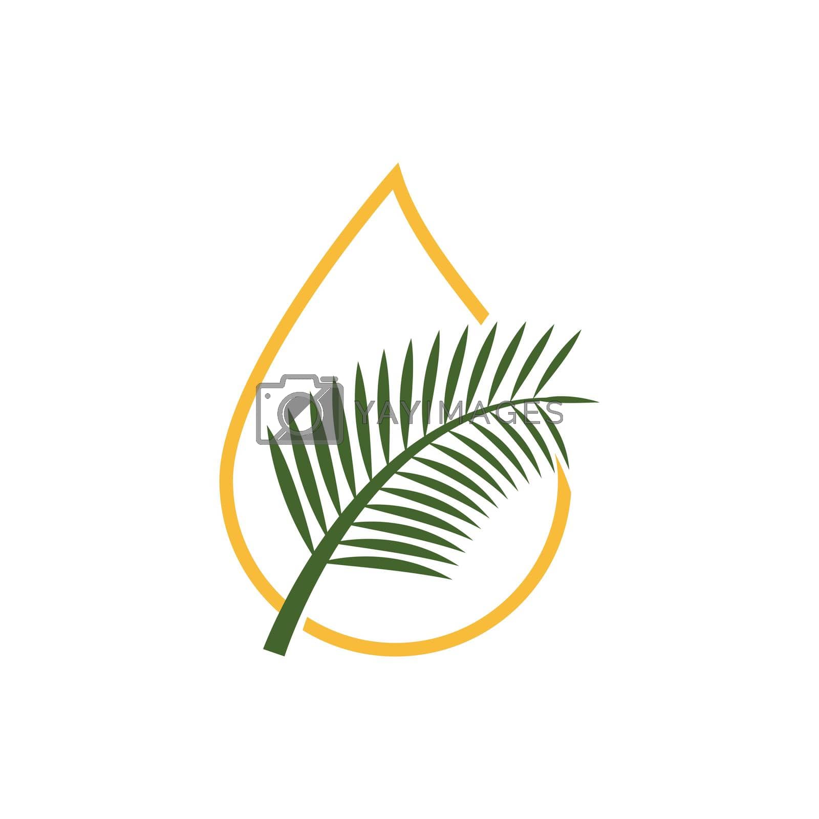 Royalty free image of Palm oil logo by awk