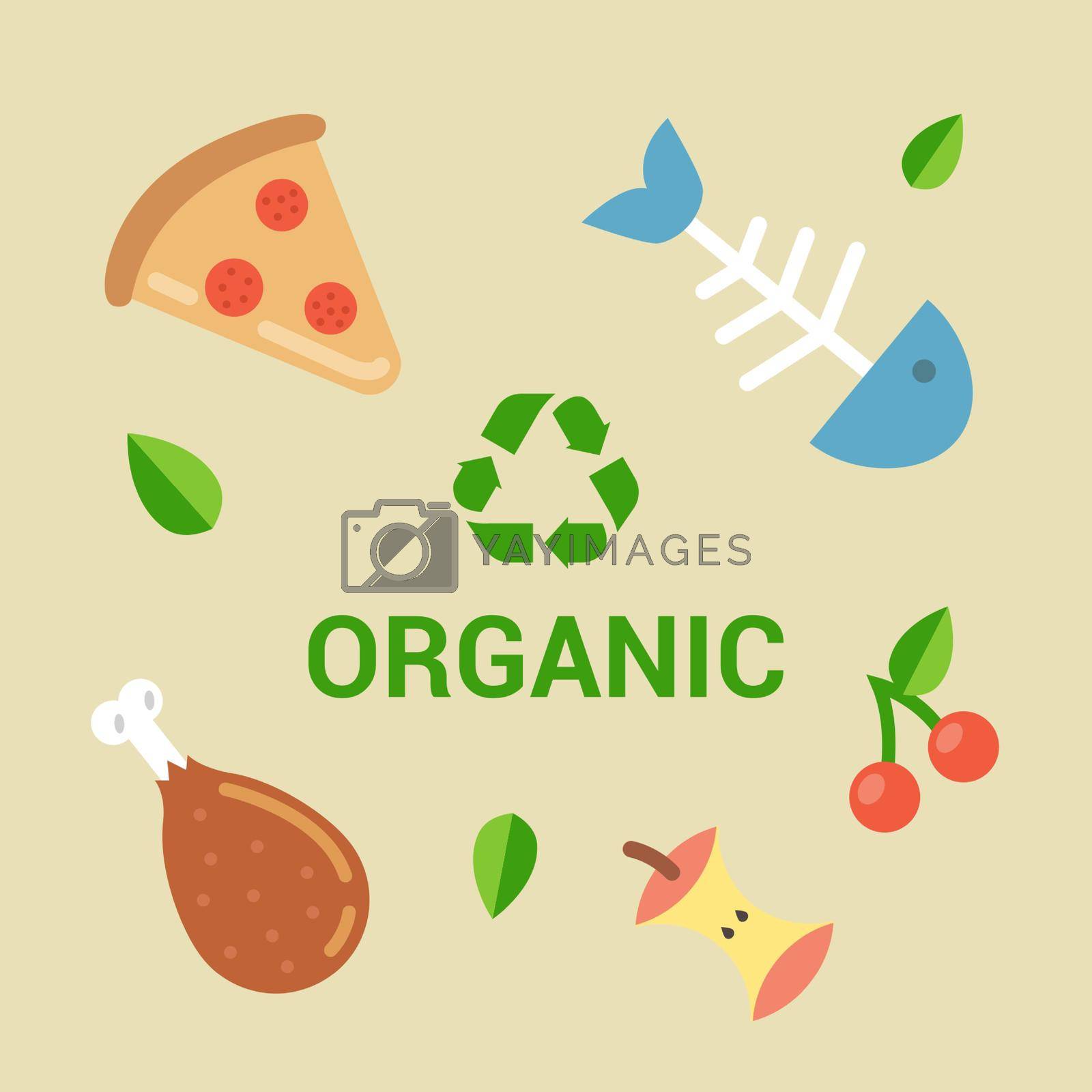 Royalty free image of Examples of biodegradable waste. garbage for compost. by PlutusART
