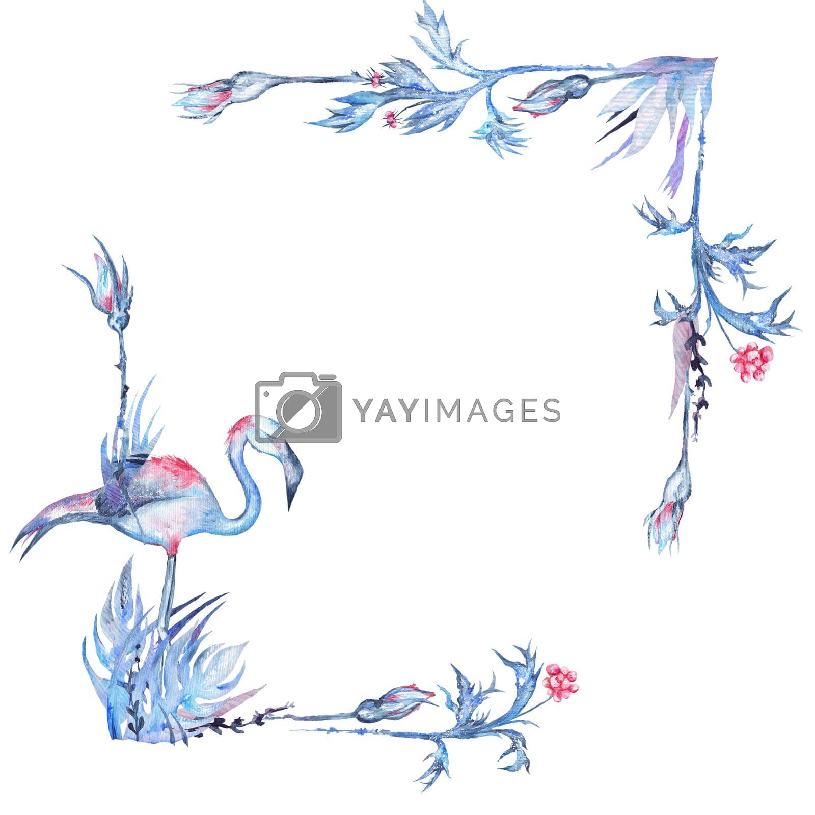 Royalty free image of Watercolor Tropical Frame by kisika