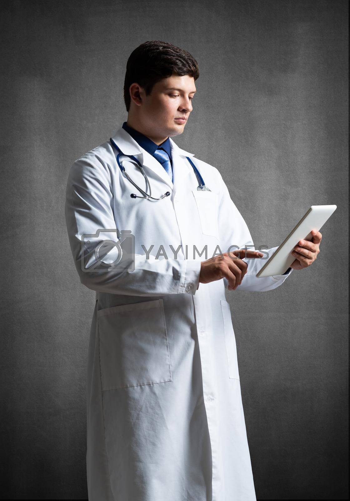 Royalty free image of Doctor with a computer tablet by adam121