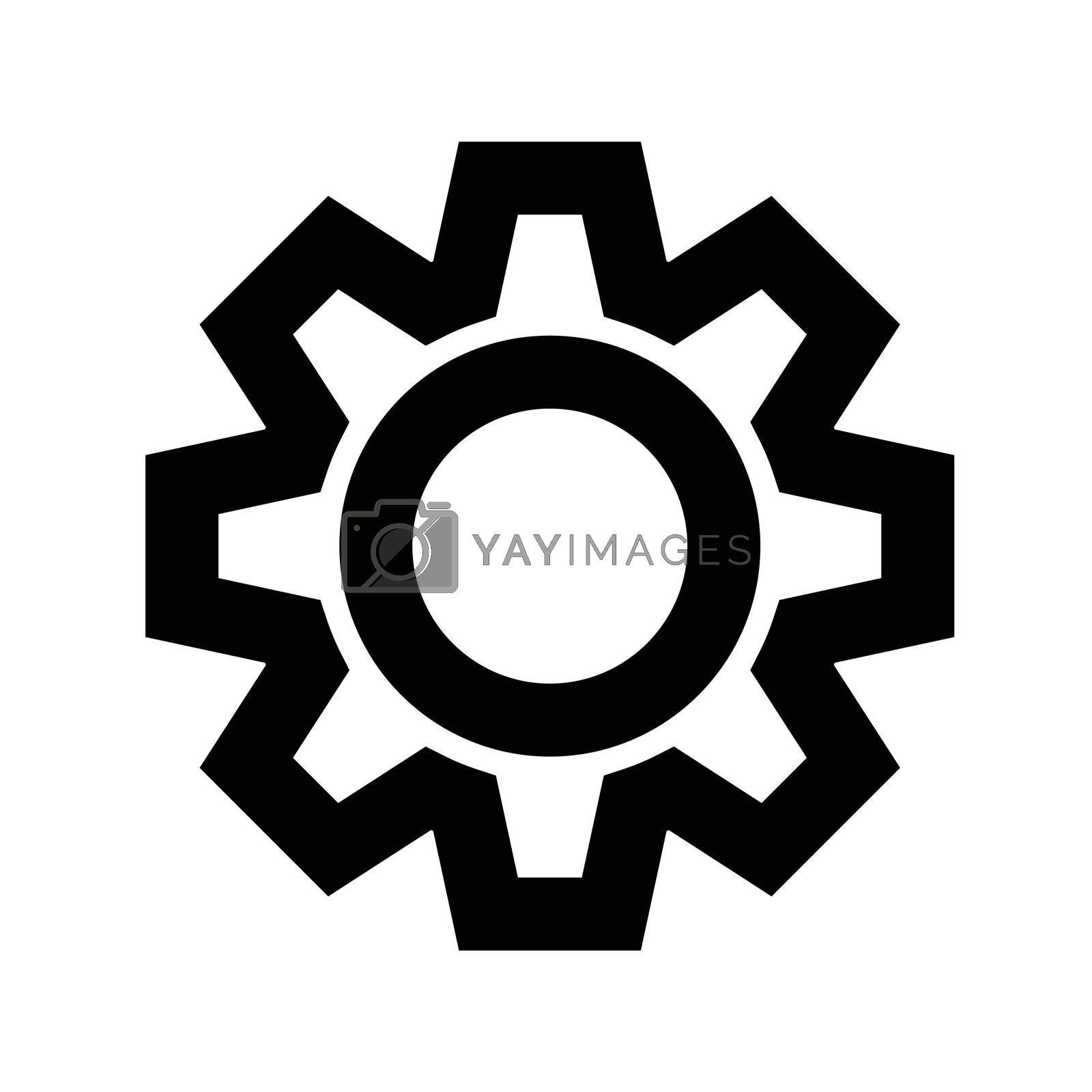 Royalty free image of Gears silhouette icon. Customizable icons. by illust_monster