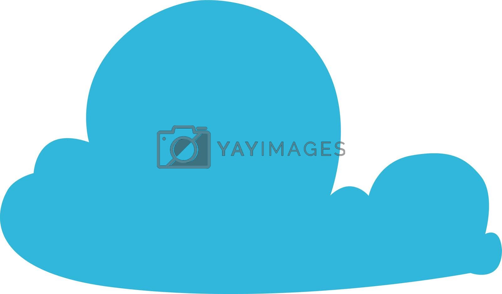 Royalty free image of Cloud symbol. Decorative sky element. Weather icon by ONYXprj