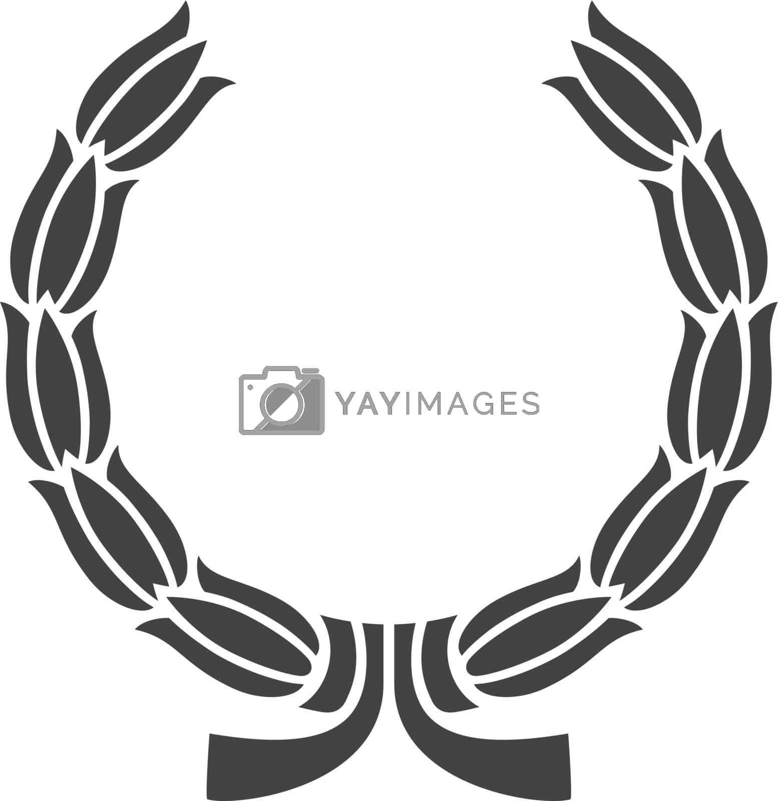 Royalty free image of Award wreath. Illustrated wreathes design graphic award element by LadadikArt