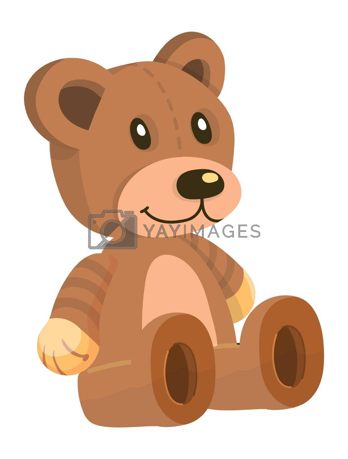 Royalty free image of Cartoon teddy bear. Stuffed soft plush toy by LadadikArt