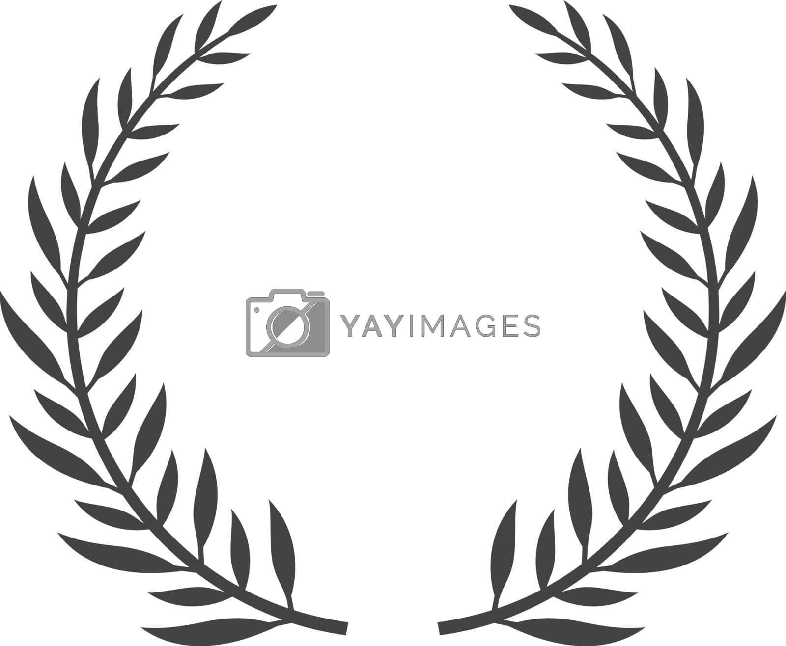 Royalty free image of Classic Greek wreath. Heraldic wreaths classic style painting graphic by LadadikArt