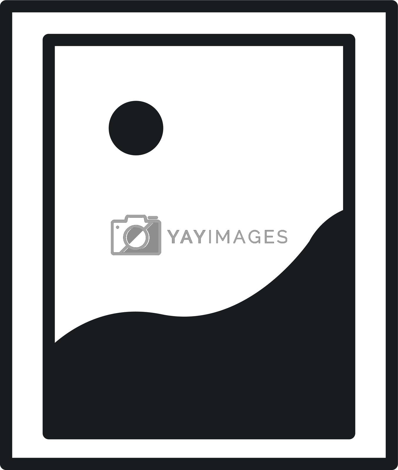 Royalty free image of Image icon. Picture in frame symbol. Photo sign by LadadikArt