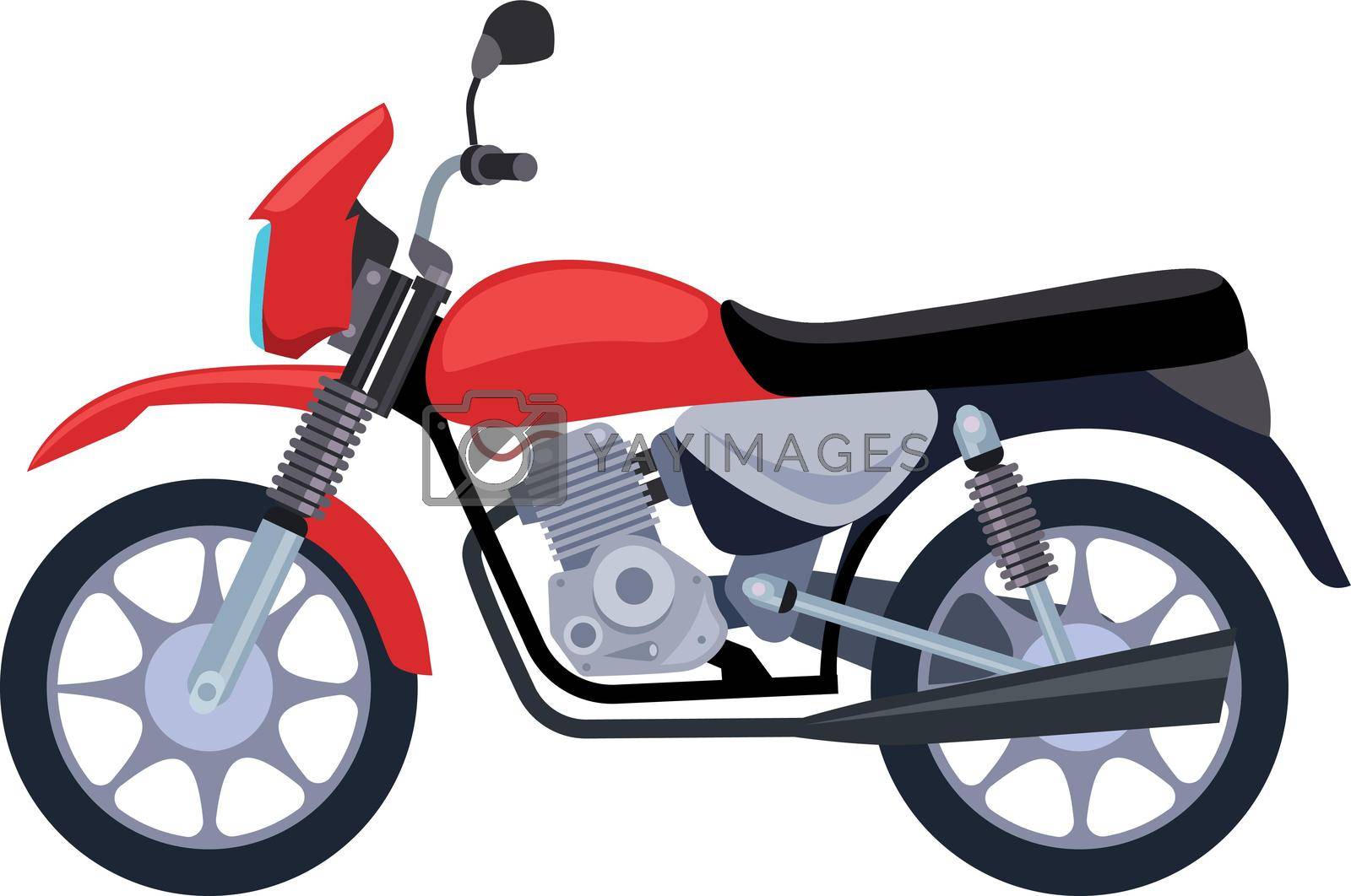 Royalty free image of Motorcycle icon. Bike side view. Fast city transport by LadadikArt