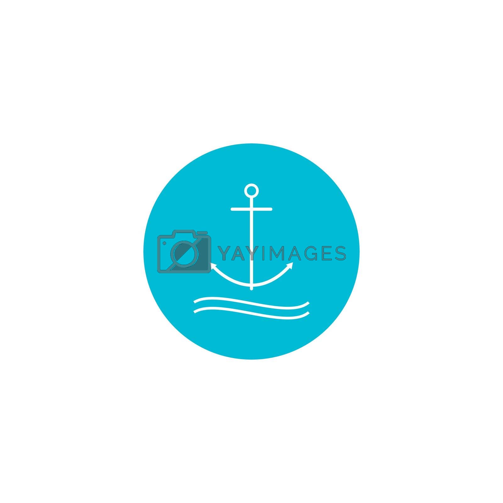 Royalty free image of Anchor icon by rnking