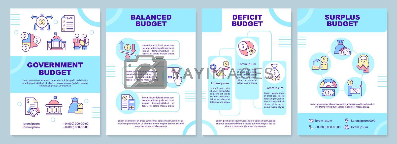 Royalty free image of Government budget types brochure template by bsd