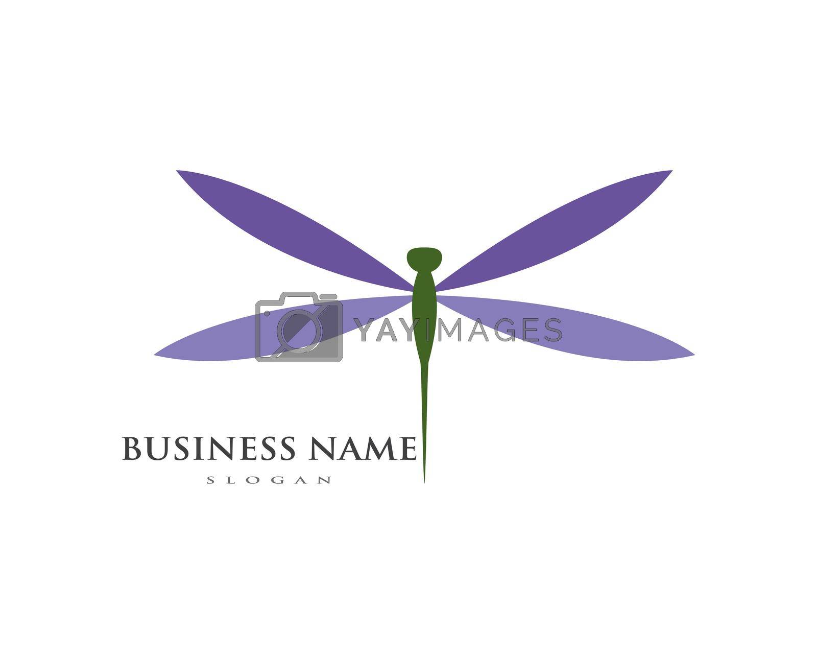 Royalty free image of dragon fly logo by awk