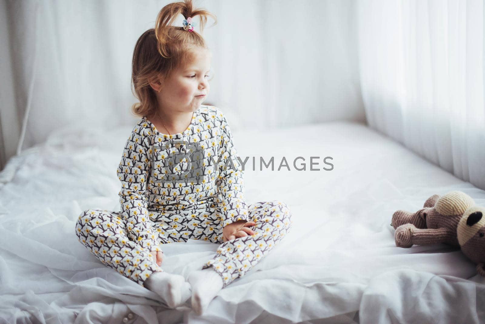 Royalty free image of Child in pajama by Standret