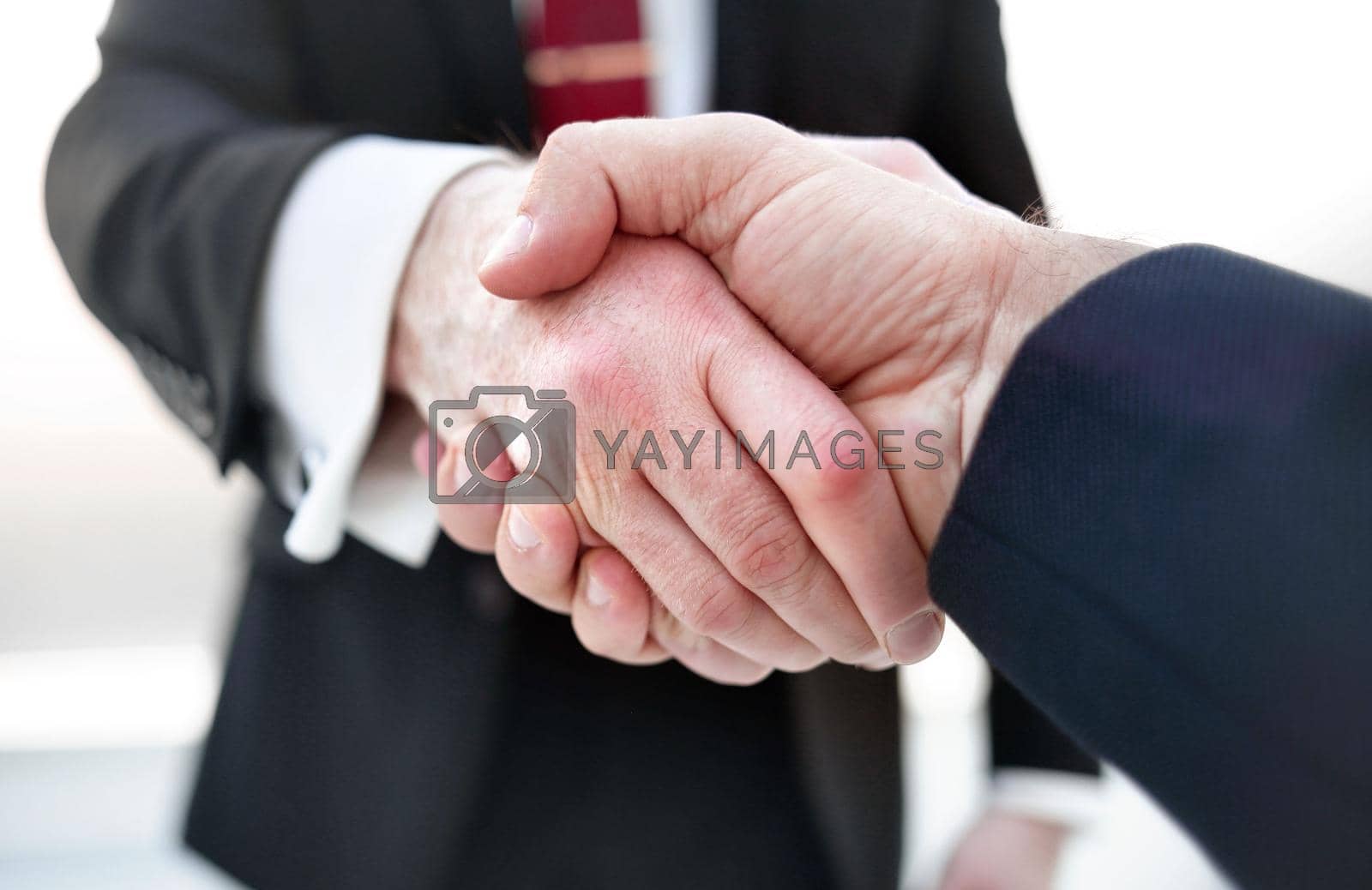 Royalty free image of close up.handshake business partners. by asdf